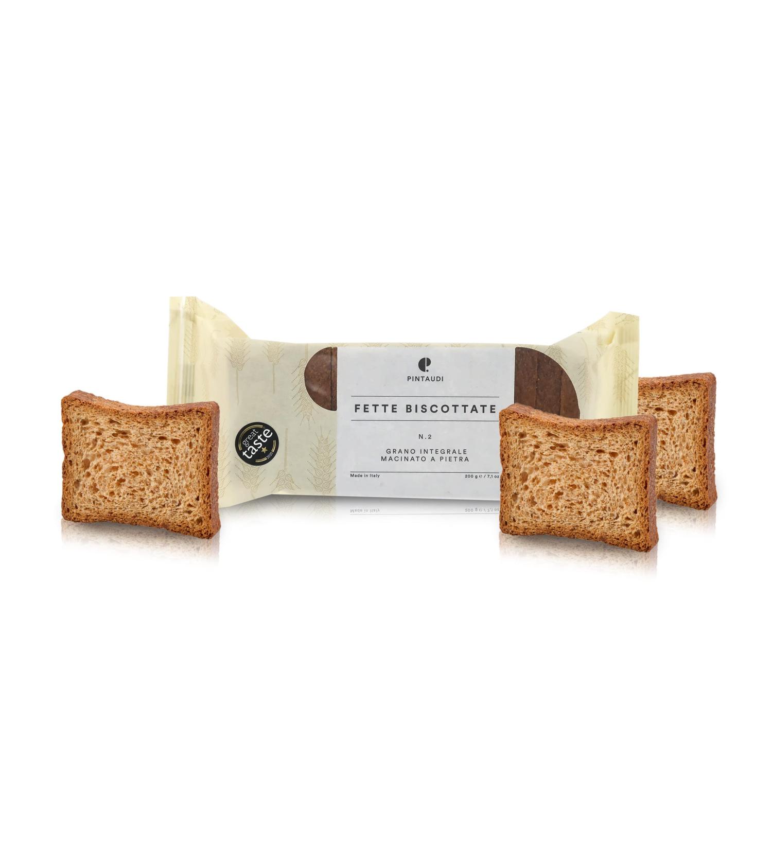 Pintaudi Rusks N.2 Stone-ground Wholegrain 200 Grams / 7.05 Oz - Buy Online on GoSupps.com