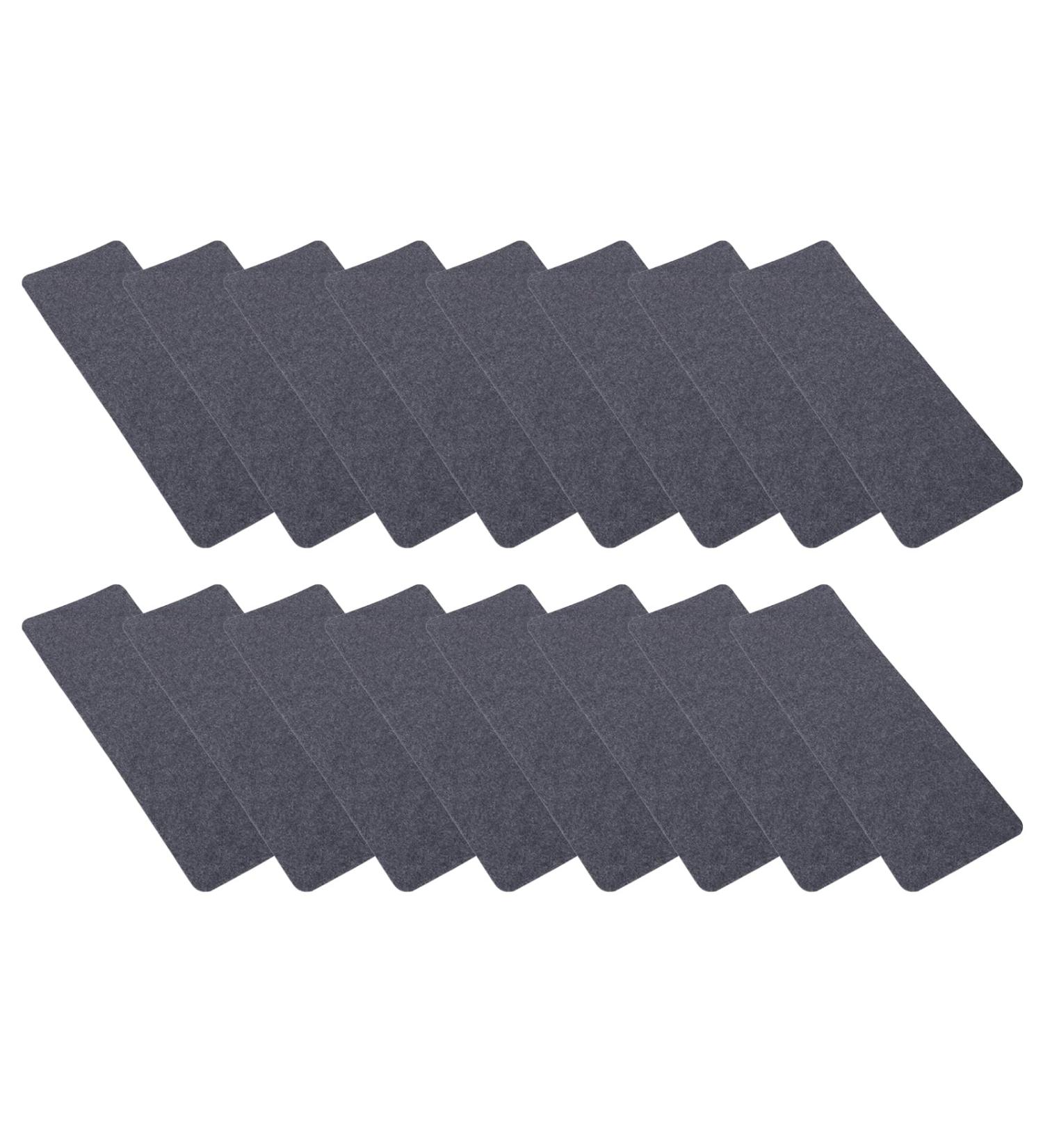 Ruiqas 14pcs Stair Pads Stair Treads Mats Self Adhesive Stair Rugs Mats Washable Reusable for Wooden Steps Indoor - Buy Online on GoSupps.com