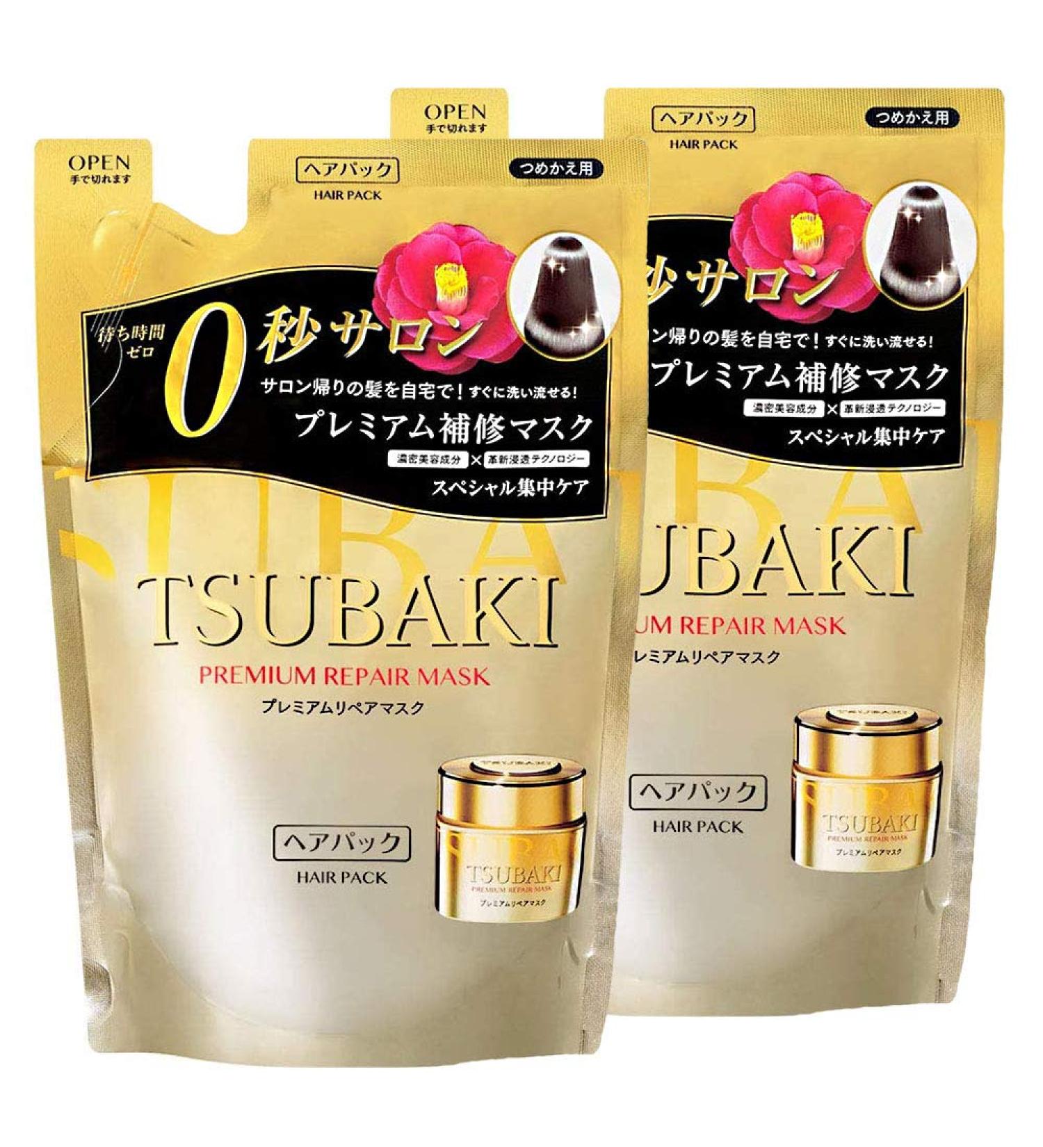 Set of 2  TSUBAKI Premium Repair Mask Refill 150g