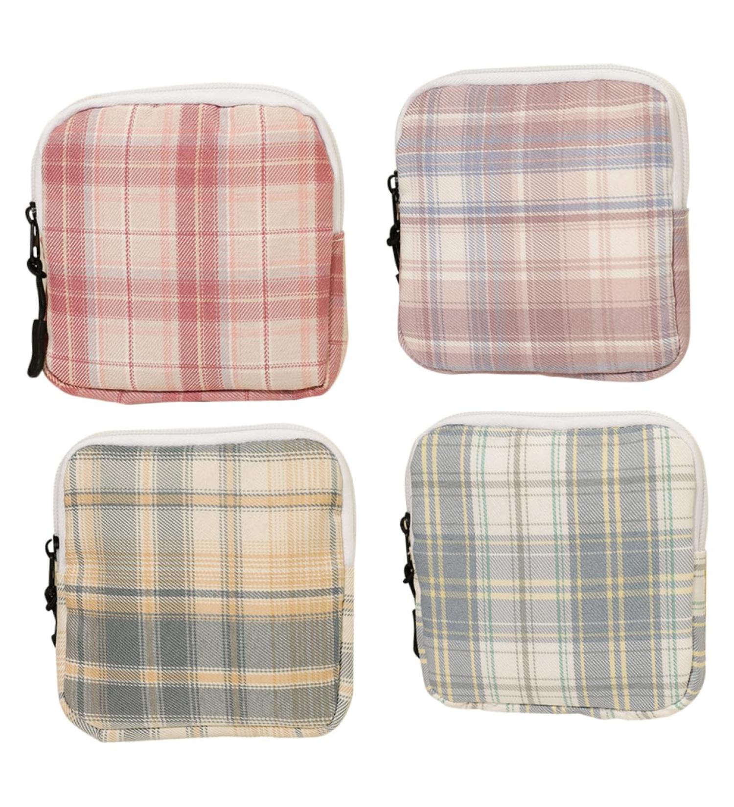 Ultechnovo Mini Storage Bags - 4 Pack | Ideal for Breastfeeding Inserts & Organizing | Compact & Stylish Cotton Zipper Pouches - Buy Online on GoSupps.com