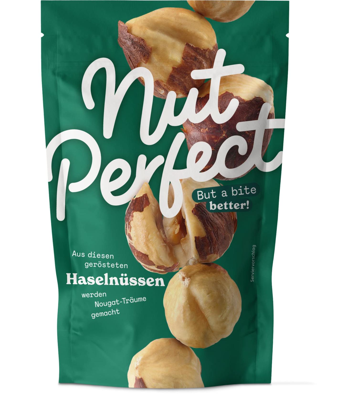 Nut Perfect Hazelnut Kernels - Unsalted Roasted Vegan 100g | Intense Chocolate Aroma & Crisp Taste - International Shipping Available - Buy Online on GoSupps.com
