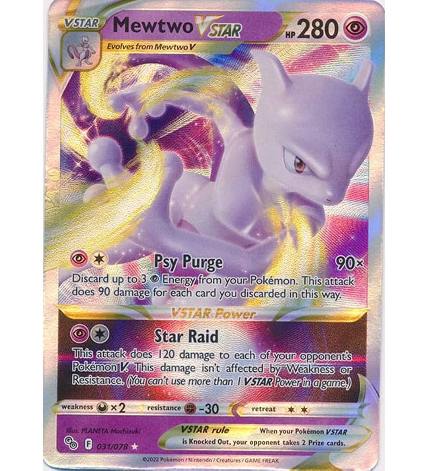 Mewtwo Vstar 031/078 - Pokemon Go - Ultra Rare Card