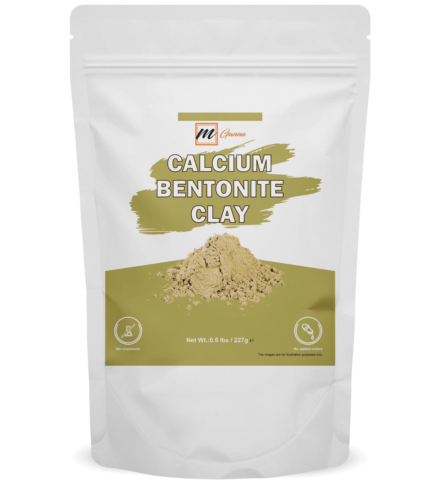 Argile bentonite de calcium 100 % naturelle - 227 g (qualit alimentaire) pour d toxification masques faciaux cr mes enveloppements corporels et fabrication de savon 227 g (Lot de 1) - Buy Online on GoSupps.com