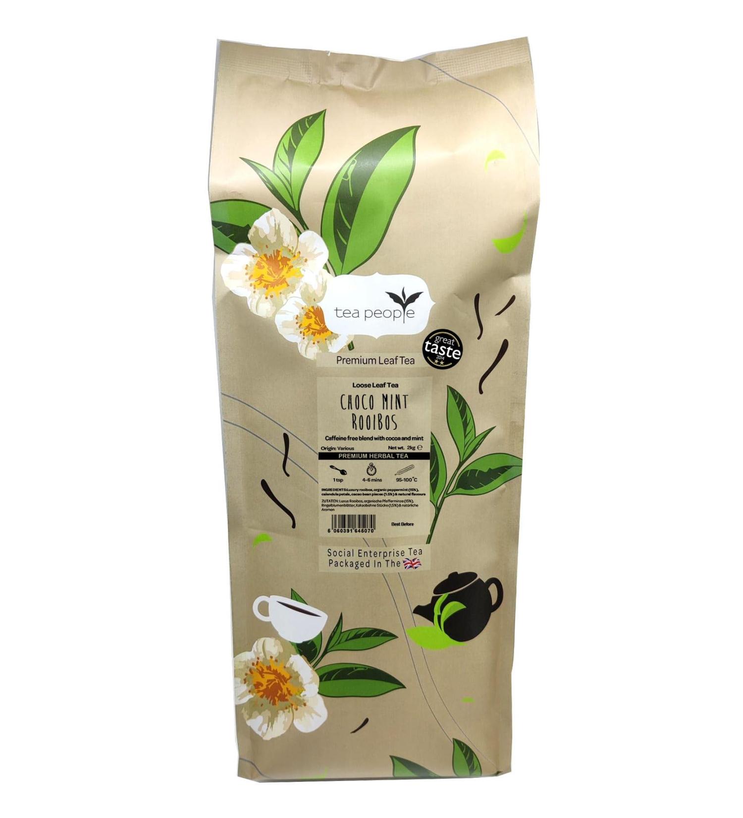 Tea People Choco Mint Rooibos Loose Tea - 2kg Chocolate Mint Loose Leaf Tea - Buy Online on GoSupps.com