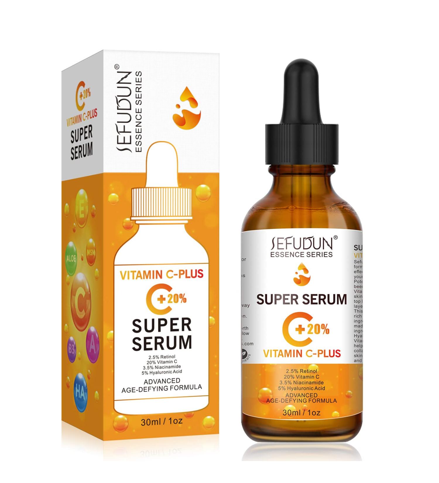 20% Vitamin C Serum for Face with Hyaluronic Acid - Anti