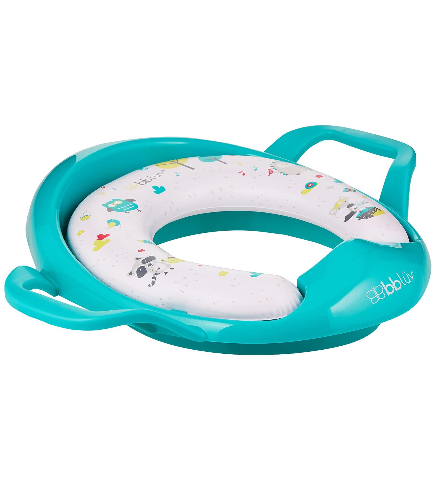 BBLV Pti Padded Toilet Seat Cover for Potty Training - Aqua - Buy Online on GoSupps.com