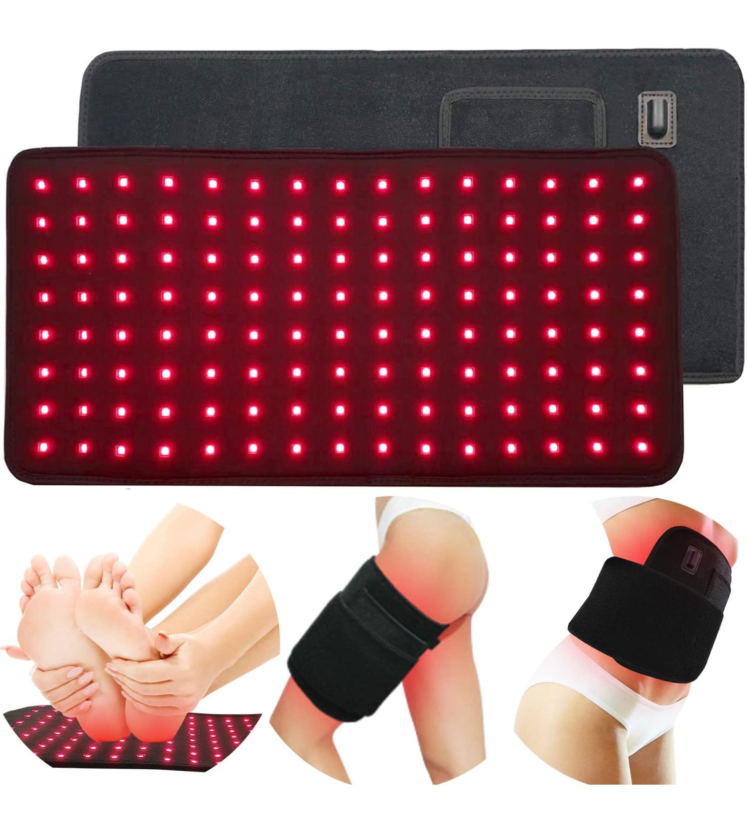 Infrared Red Light Therapy Large Body Pad with Timer - Pain Relief, Inflammation Reduction, Wound Healing - 660nm&850nm Chips - 16*7.8in - Buy Online on GoSupps.com