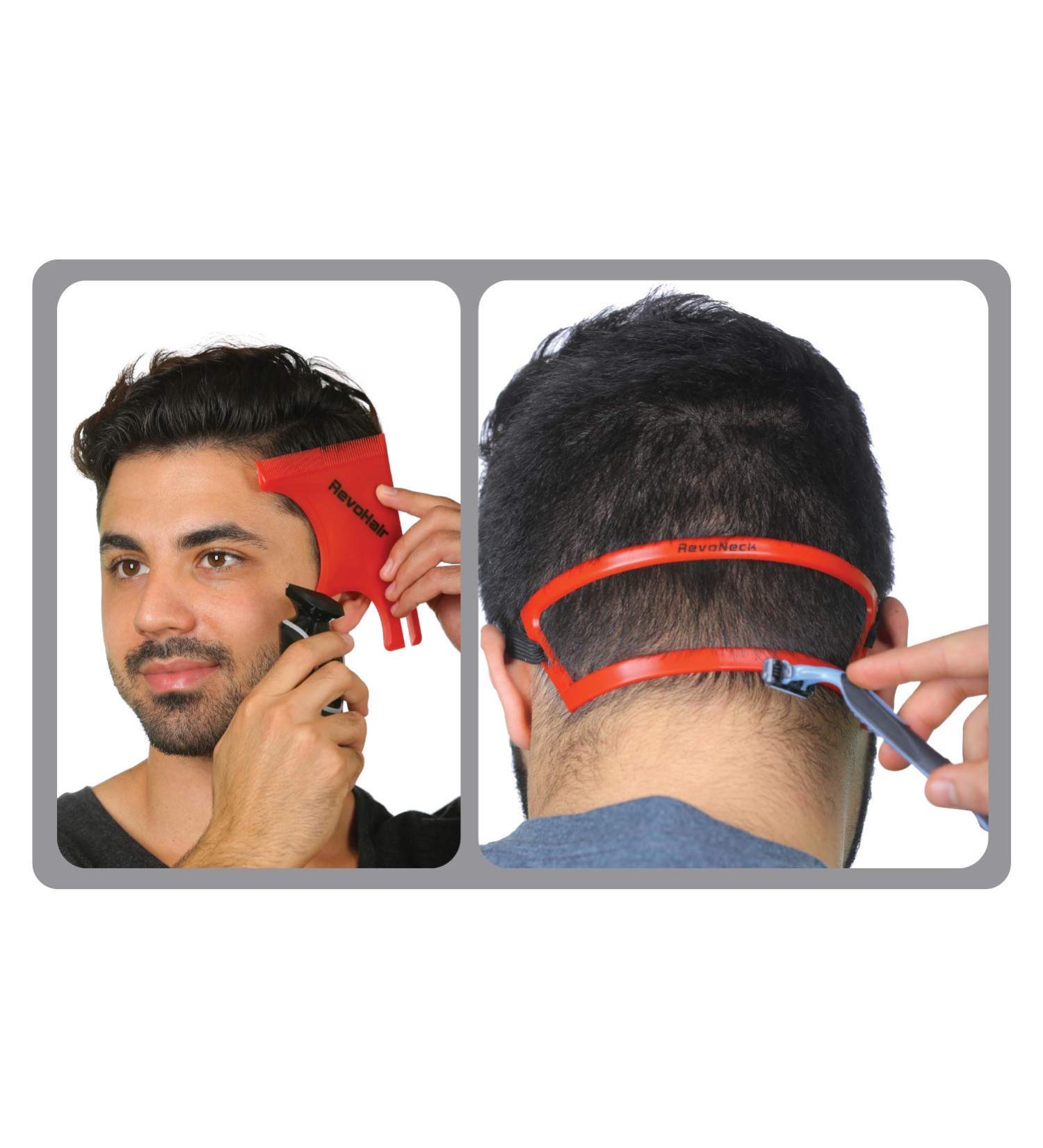 RevoHair & RevoNeck Haircut Tools - Precision Hairline Shaping Template Set for Perfect Edge Up & Grooming | Universal Barber Supplies - Buy Online on GoSupps.com