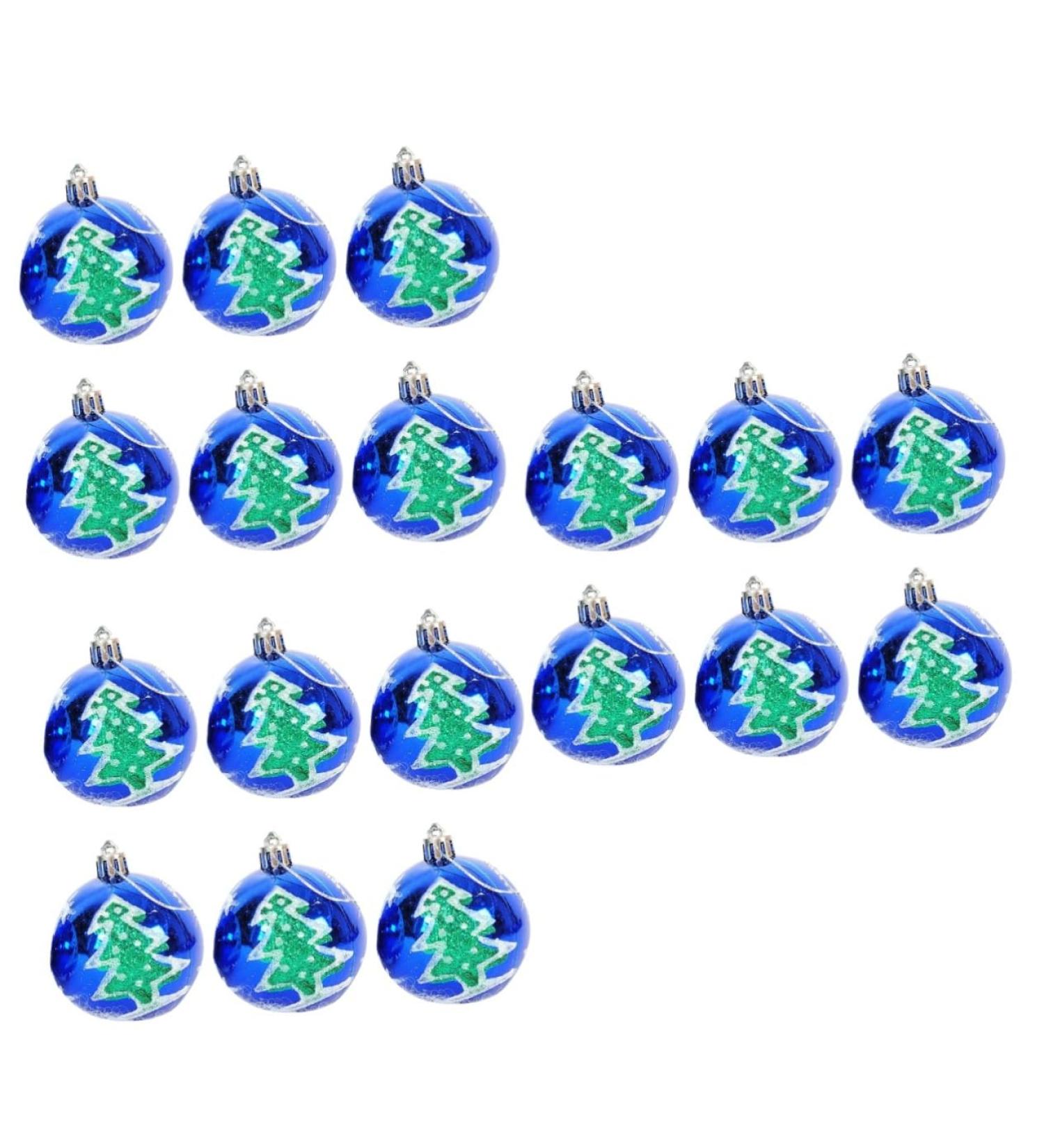 Cabilock 18 Pcs Christmas Decor Lob Christmas Baubles Decorative Christmas Hanging Ornament Balls Boxed Pack - Buy Online on GoSupps.com