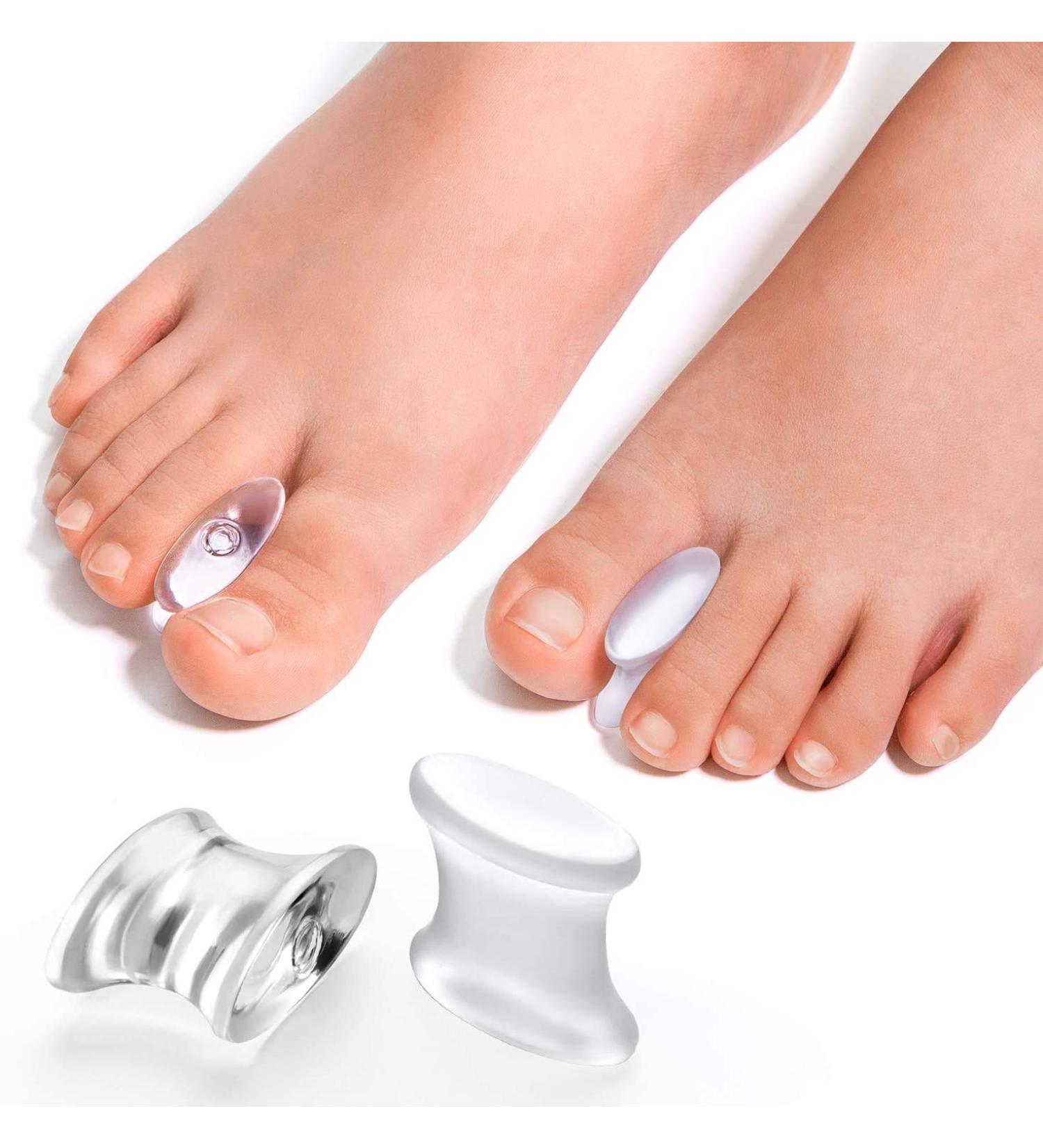 Toe Spreaders for Overlapping & Crooked Toes - 12 Piece Correction Cushion Set (Large) for Hallux Valgus & Hammer Toes - International Shipping Available - Buy Online on GoSupps.com