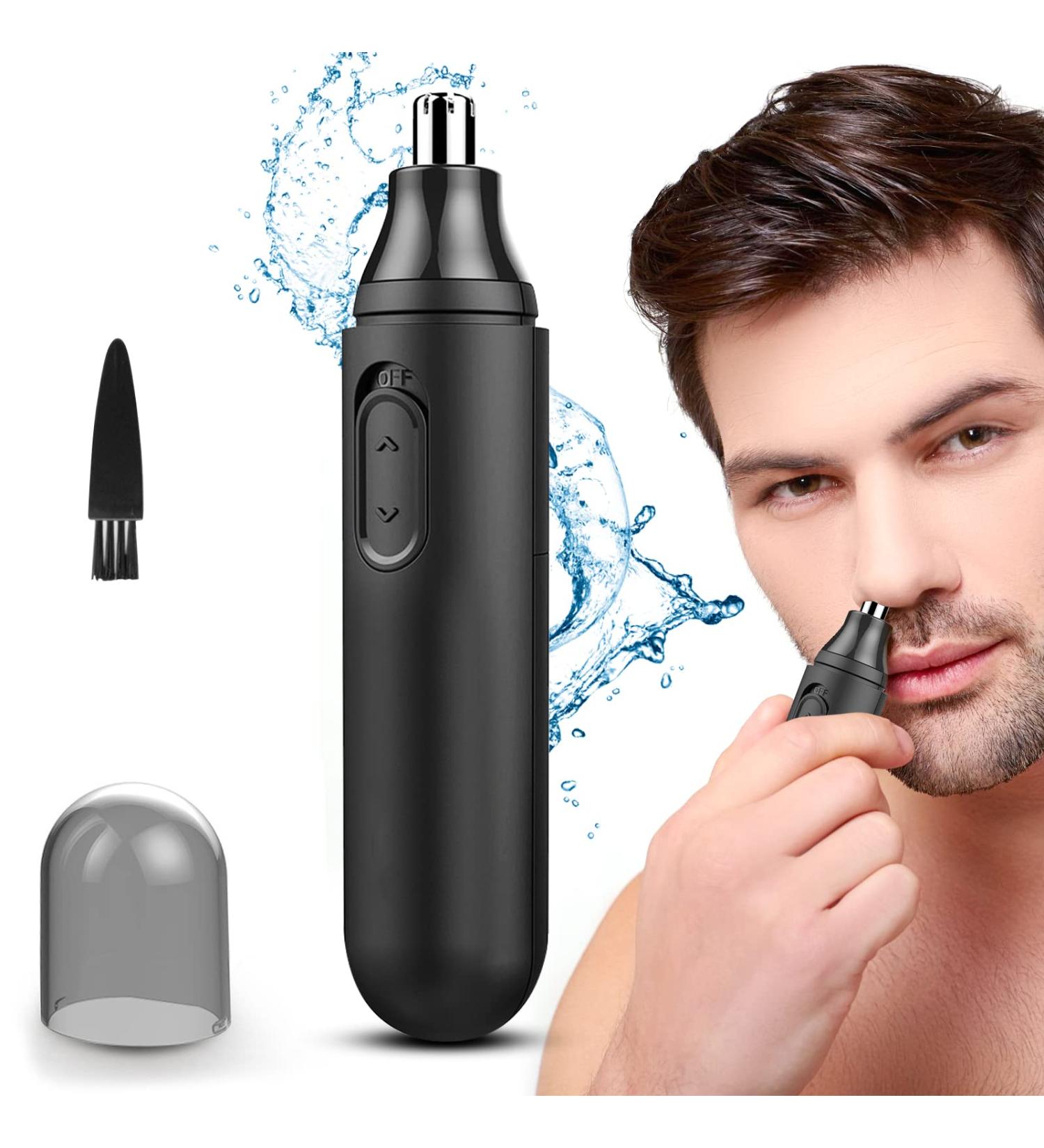 Ear and Nose Hair Trimmer Clipper - Electric Painless Nose Hair Trimmer for Men and Women Battery-Operated Trimmer with IPX7 Waterproof Dual Edge Blades for Easy Cleansing Black Small - Buy Online on GoSupps.com