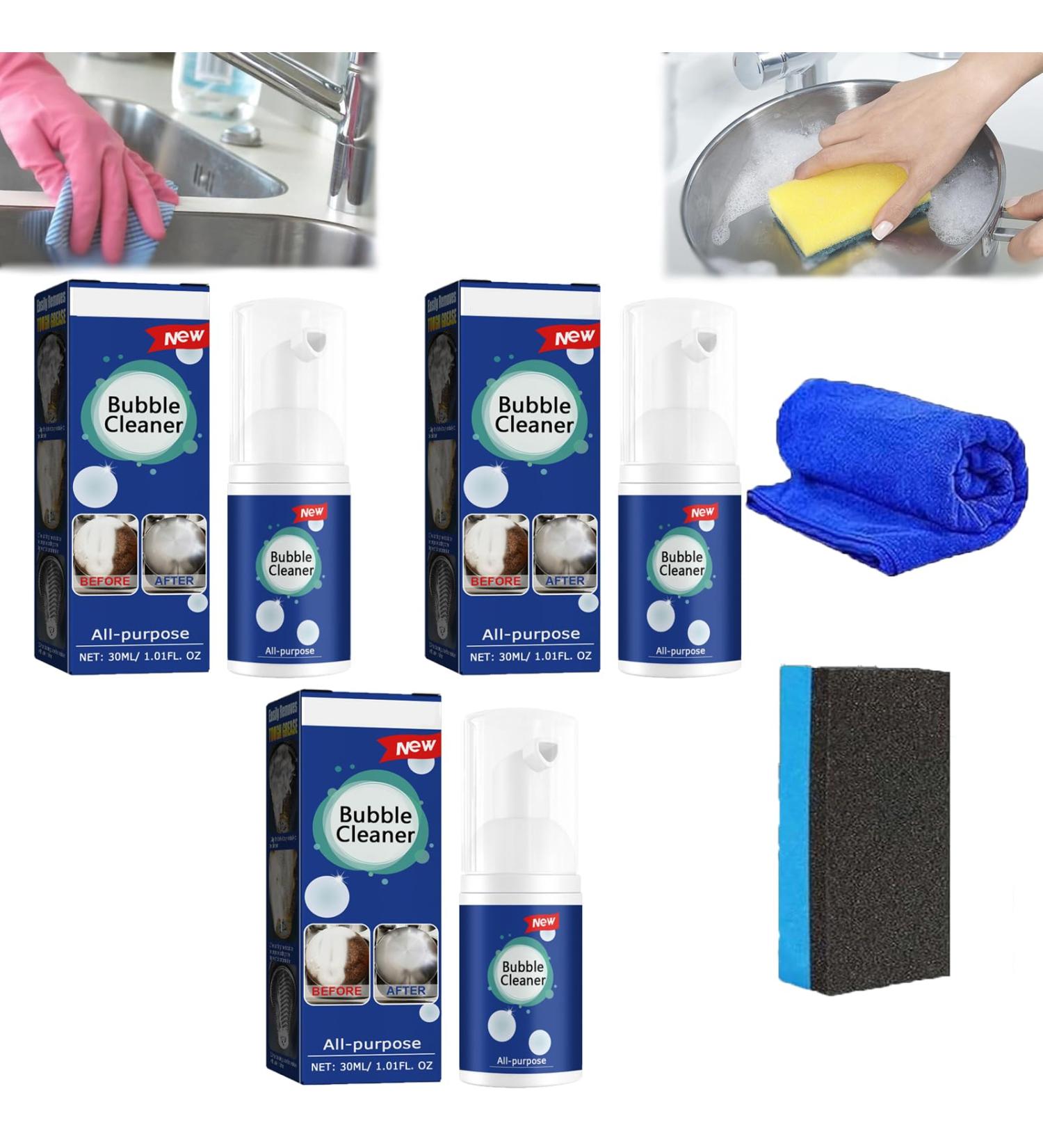 Acssart Foam Cleaner Acssart Cleaner acssart foam cleaner bathroom Kitchen Heavy Oil Stain Foaming Cleaner Bubble Cleaner Foam Spray Bathroom All Purpose Rinse Free Cleaner Spray (3 30ML) - Buy Online on GoSupps.com