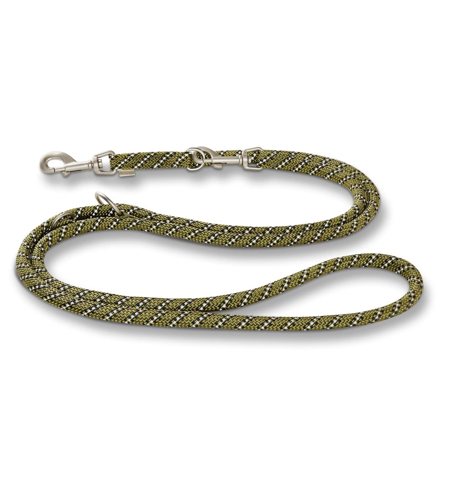 Wolters leash Everest reflective size: 200 cm x 9 mm colour: olive/black 200 cm x 9 mm olive/black