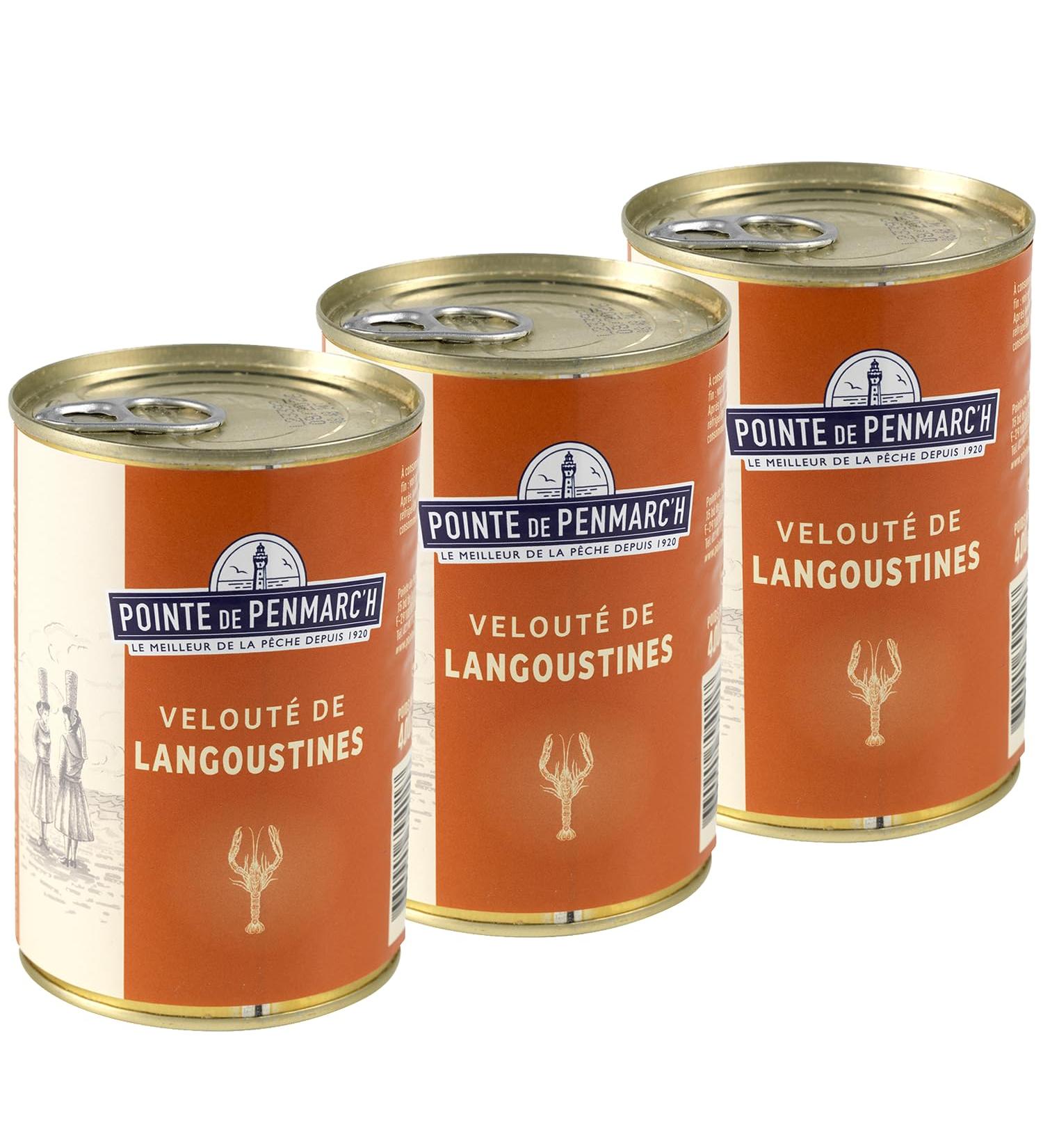 Velout de langoustines Pointe de Penmarc'h set of 3 boxes of 400 g - Delivery in 2 to 3 working days from Brittany - Buy Online on GoSupps.com