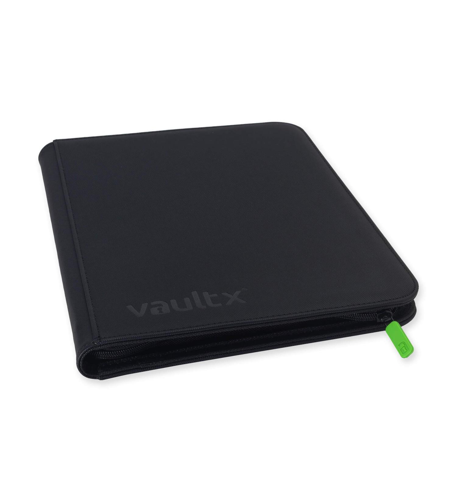 Vault X Premium Exo-Tec Zip Binder - 9 Pocket Trading Card Album - Black - Buy Online on GoSupps.com