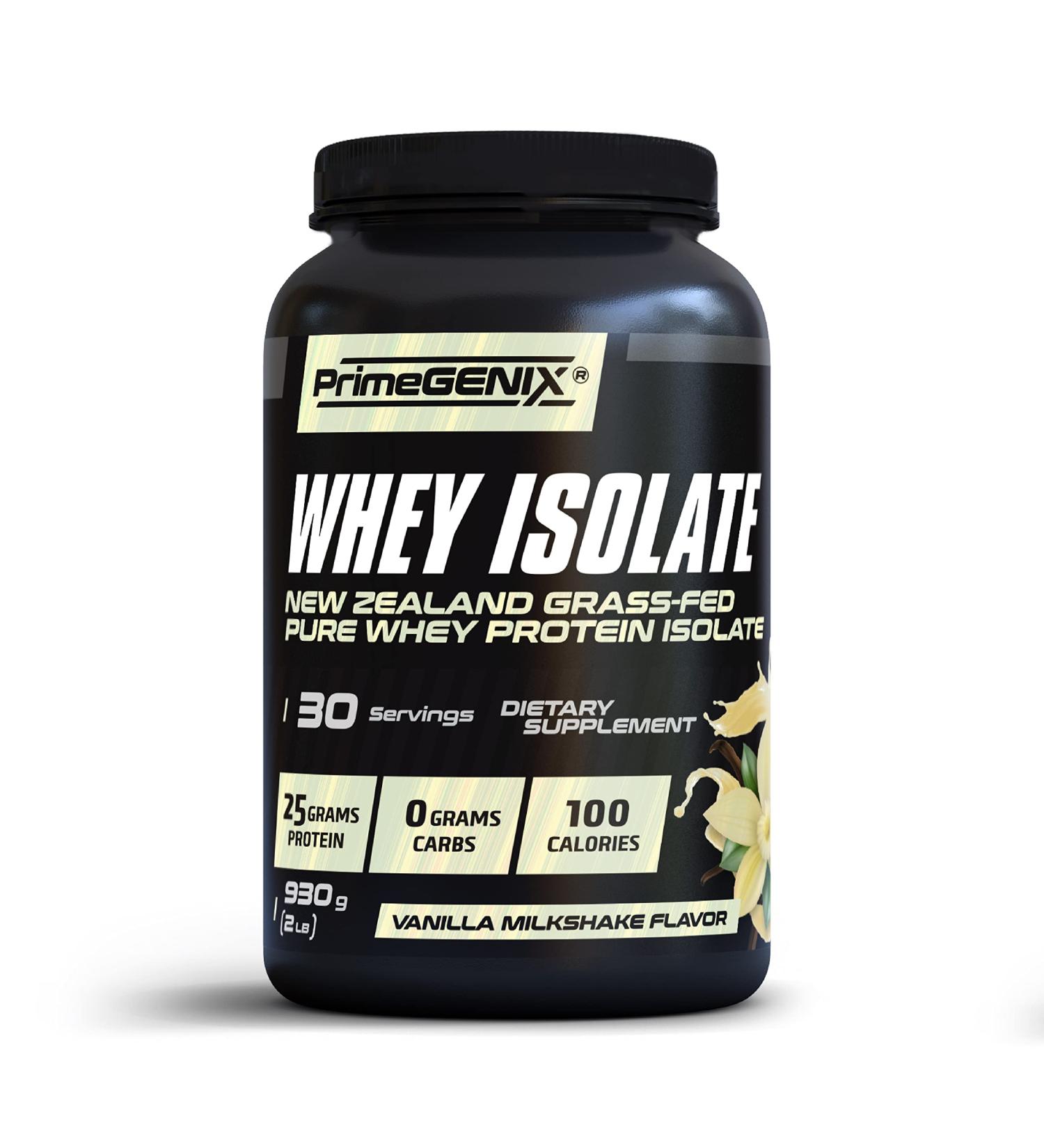 New Zealand Grass Fed Whey Protein Isolate Powder - Low Carb Low Calorie High Protein for Muscle Growth | Chocolate & Vanilla Flavors | Organic Post Workout Recovery - Buy Online on GoSupps.com