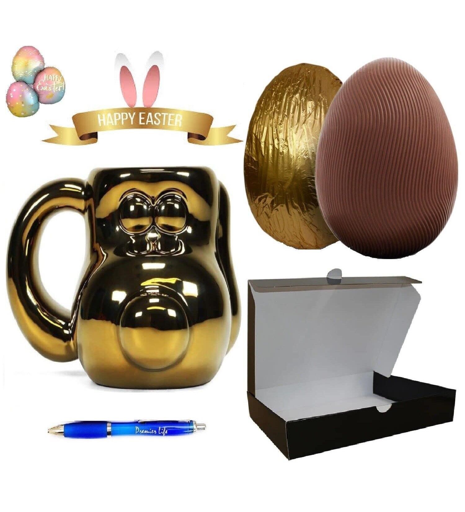 Wallace & Gromit Easter Set with gold shaped mug gold Easter egg & Premier Life Store Pen - Buy Online on GoSupps.com