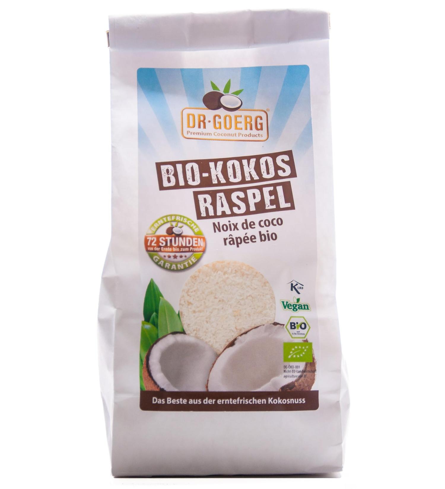 Dr. Goerg Premium Organic Coconut Grating - 300g | Buy Organic Coconut Flakes Online - International Shipping Available - Buy Online on GoSupps.com