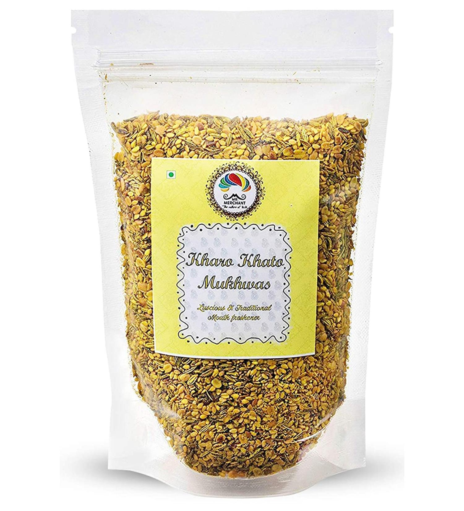 Mr. Merchant Kharo Khato Mukhwas | Salty Sour Mouth-Freshener | 400 GMS_Packing May Vary