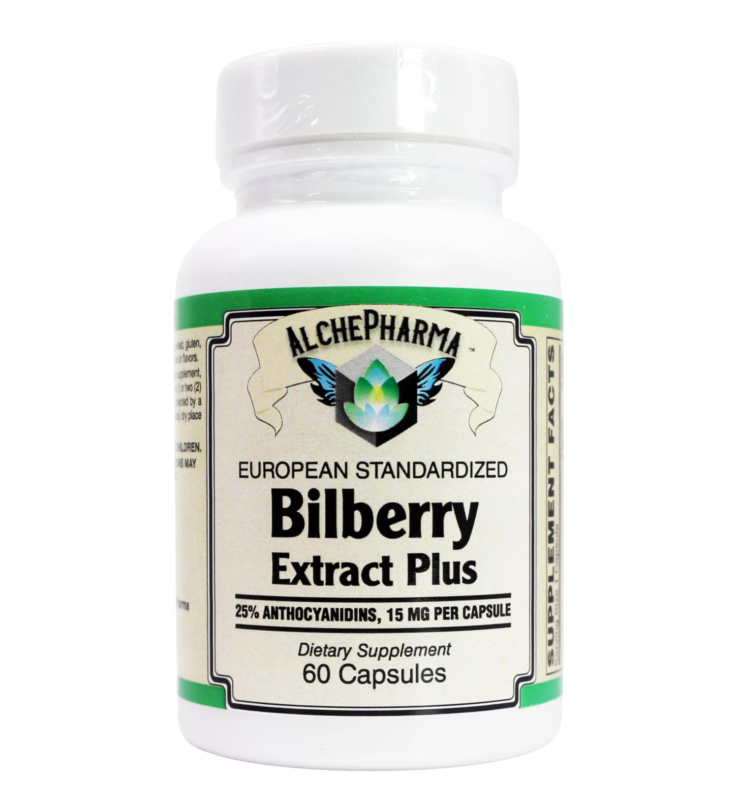 AlchePharma Euromed Bilberry Extract with Grape Skin and Citrus Bioflavonoids - Buy Online on GoSupps.com
