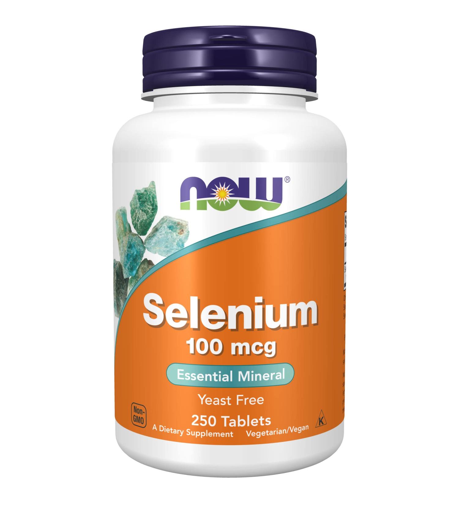 NOW Supplements Selenium (L-Selenomethionine) 100 mcg - 250 Tablets | Essential Mineral - Buy Online on GoSupps.com