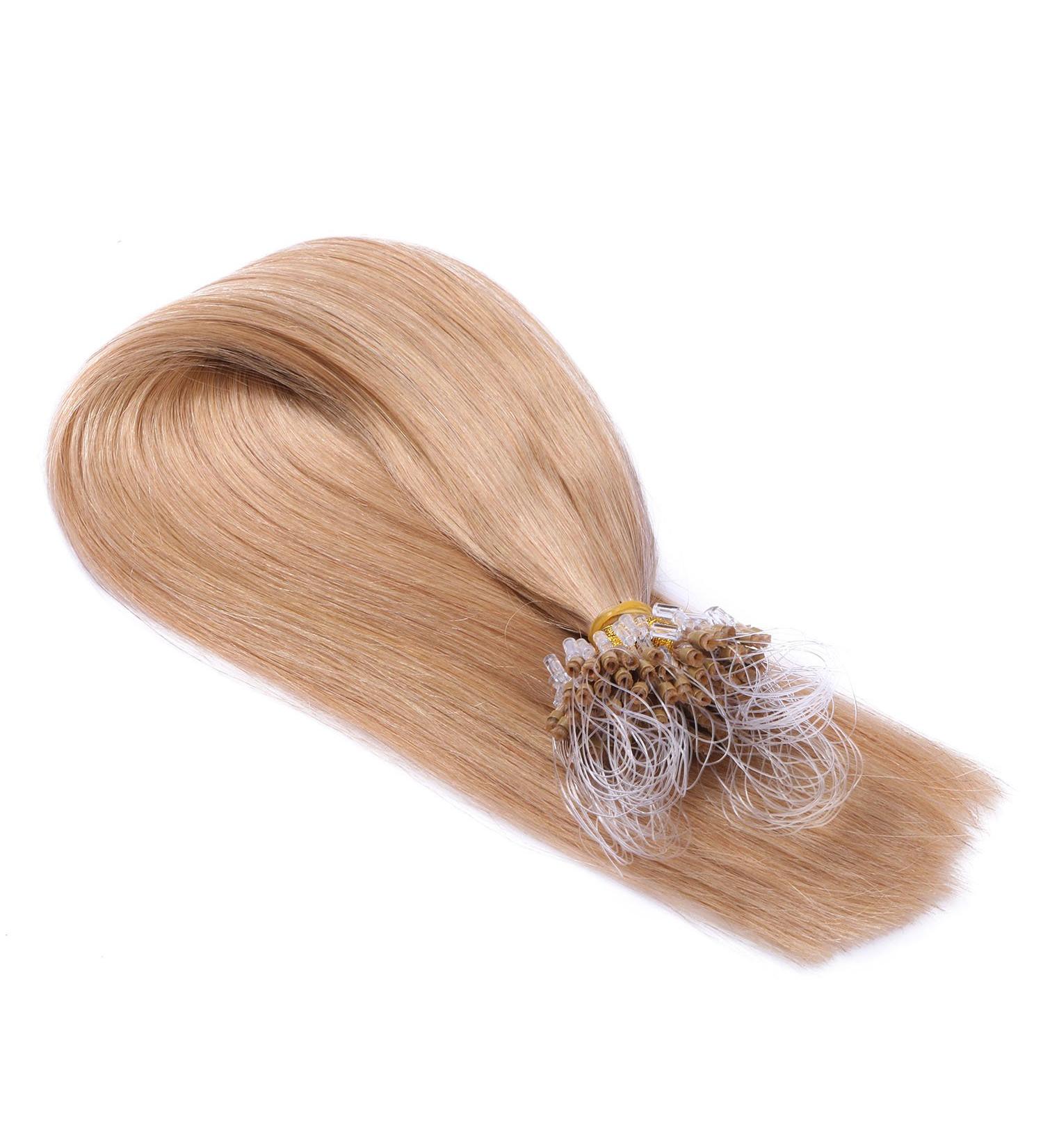 Micro Ring/Loop Hair Extensions #20 Ashblond 60cm - 200 Strands 100% Remy Real Hair - Easy Use Professional Quality - Buy Online on GoSupps.com