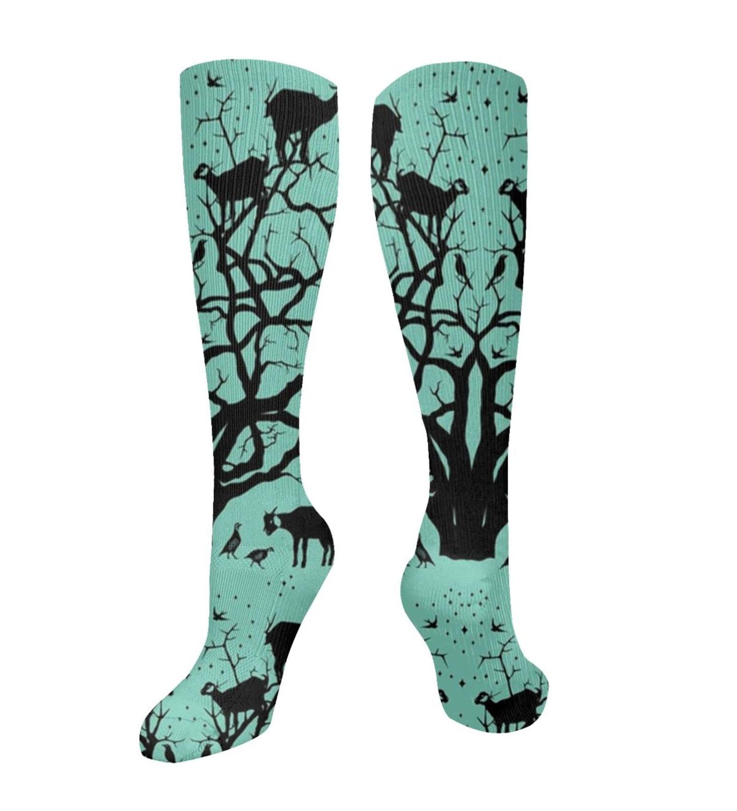 Goat-Aragan Tree Compression Socks for Men & Women | 15-20 mmHg Support for Running & Cycling - Buy Online on GoSupps.com