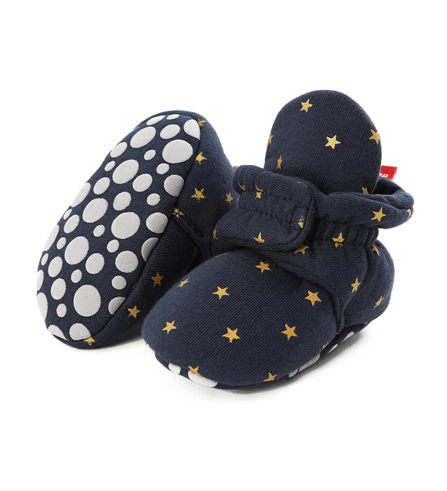 TMEOG Baby Booties Slippers - Infant Winter Boots for Boys & Girls 6-12 Months - Dark Blue Star Design - Buy Online on GoSupps.com