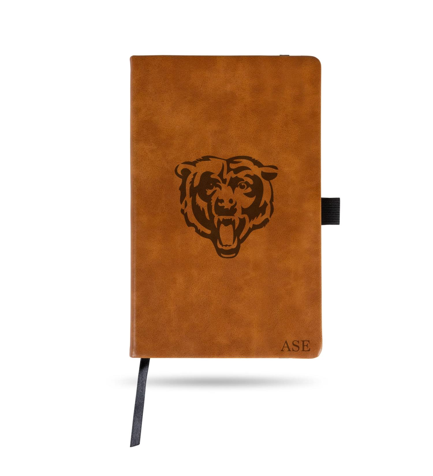 Rico Industries NFL Black/Brown Small Personalized Notepad Personalized - Custom Jounral/Notepad 8.25" x 5.25" Chicago Bears Brown - Buy Online on GoSupps.com