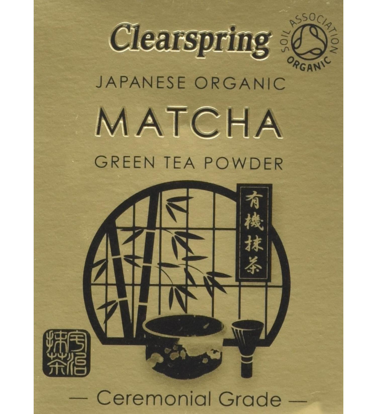 Clearspring Organic Japanese Matcha Green Tea Powder - Ceremonial Grade 30g - Pack of 1 - Buy Online on GoSupps.com