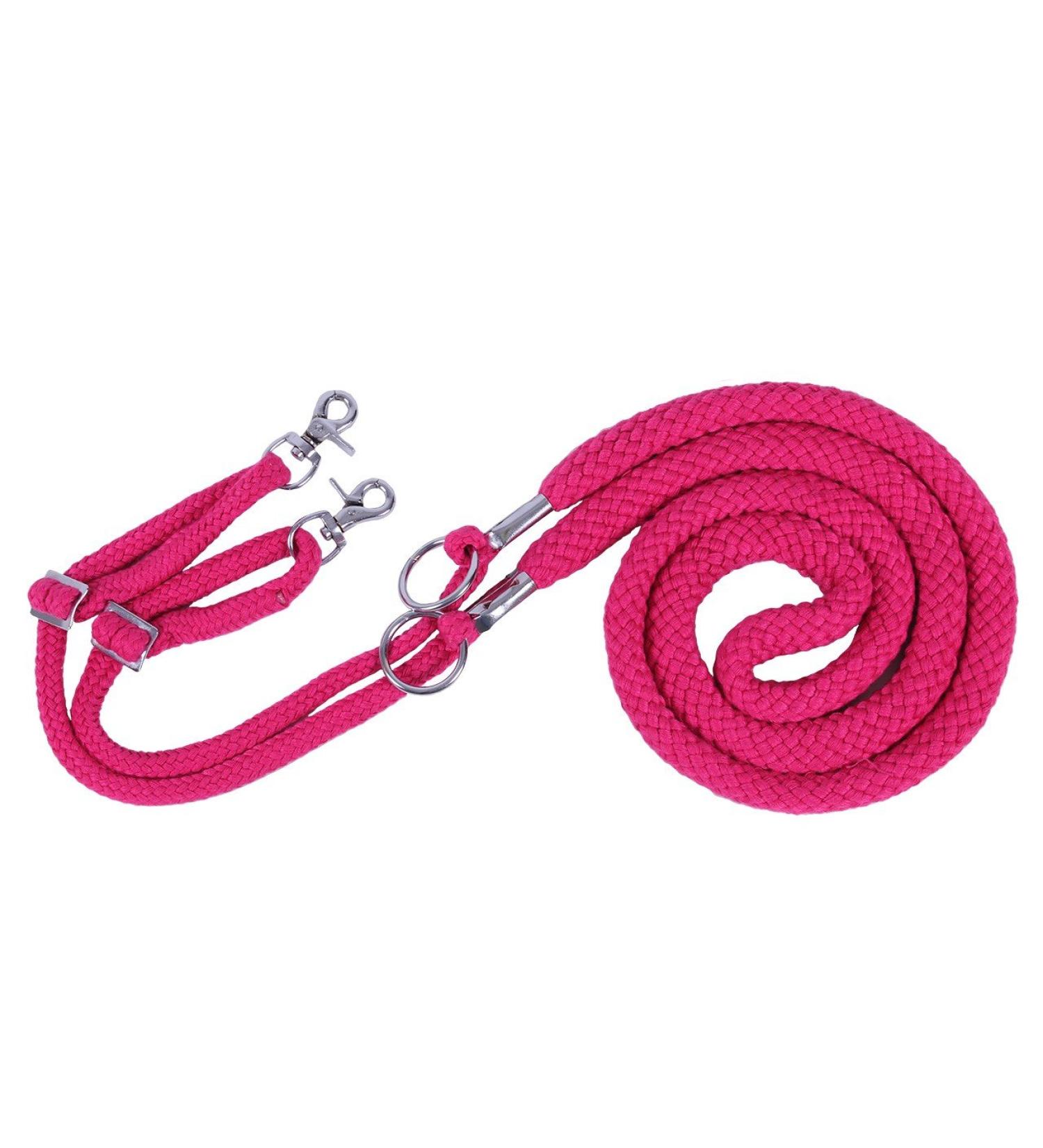 QHP lunging aid lunging line lunge ground work 4 colours 4 sizes (M fuchsia) M fuchsia