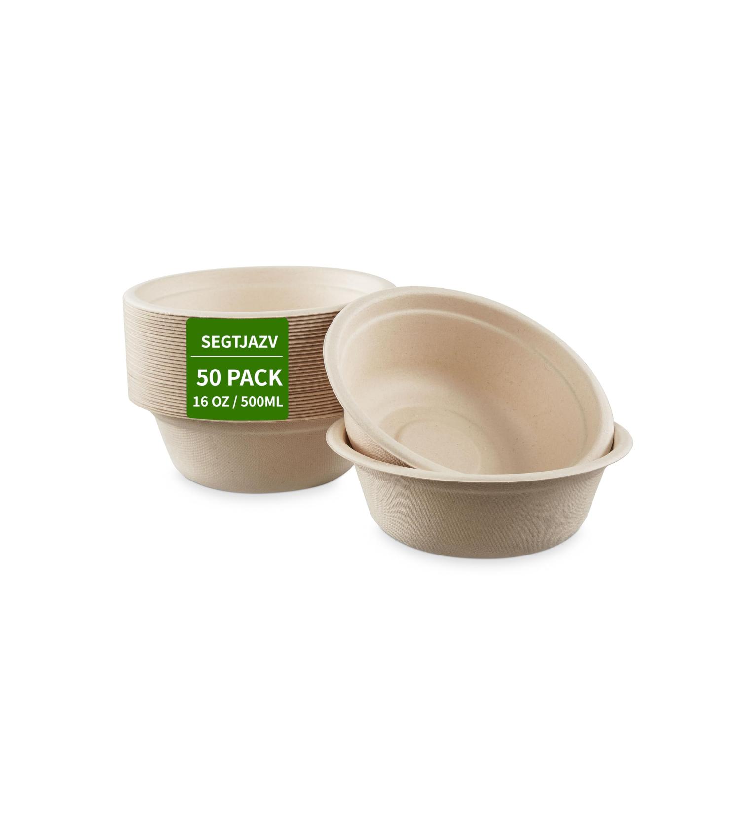 Disposable Party Plates I 500ml Dessert and Salad Bowls | Heavy Duty Eco-Friendly Sturdy Appetizer Plates |Party Christmas Tableware (50 Primary 500ml) 50 Primary 500ml - Buy Online on GoSupps.com