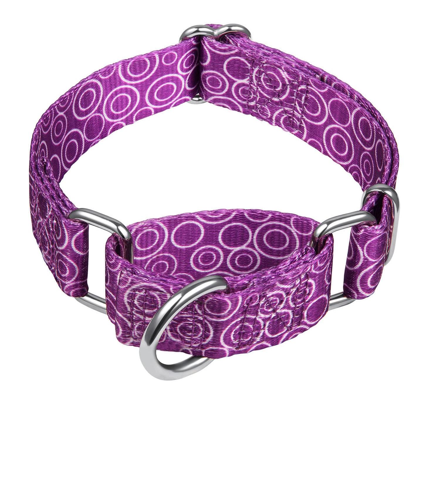 Dazzber Martingale Collars for Medium Dogs - No Pull Anti-Escape Adjustable 35.6-53.3 cm Durable Light Violet - Perfect for Training - Buy Online on GoSupps.com