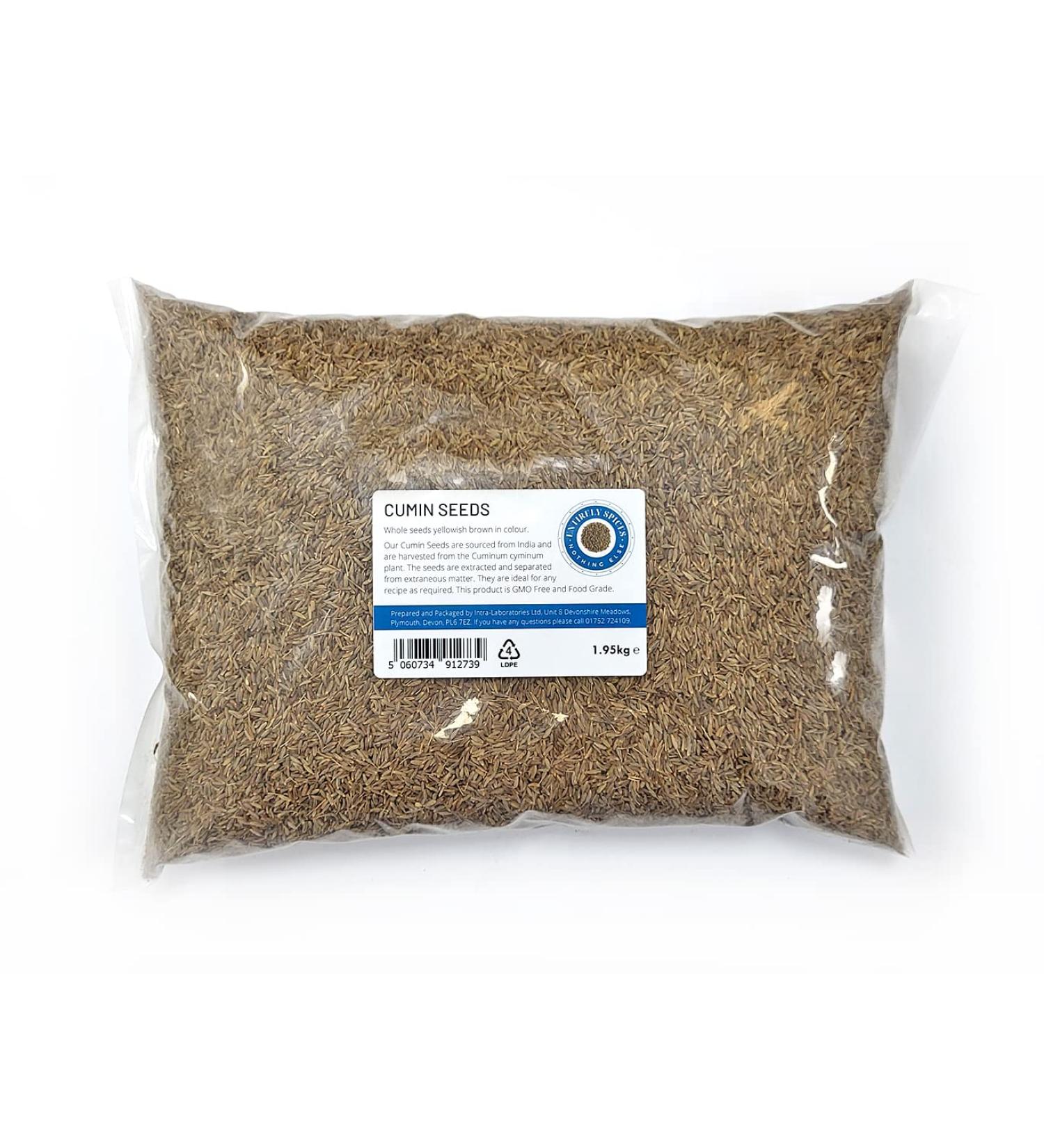 Entirely Ingredients Cumin Seeds1.95kg - Selected for Quality - Premium Food Grade - Buy Online on GoSupps.com