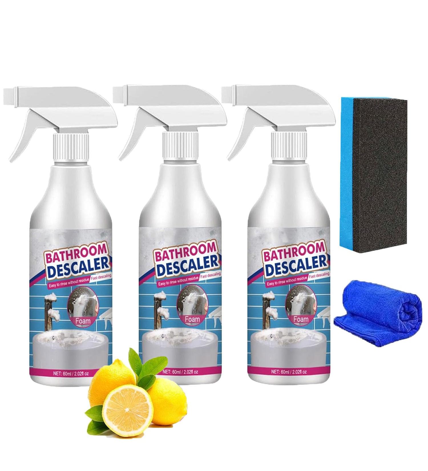 Stubborn Stains Cleaner Bathroom Descaler Cleaner Limescale Cleaner All-Purpose Bathroom Descaler Foam Spray for Bathroom Toilet Kitchen Floor Glass (3PCS) - Buy Online on GoSupps.com