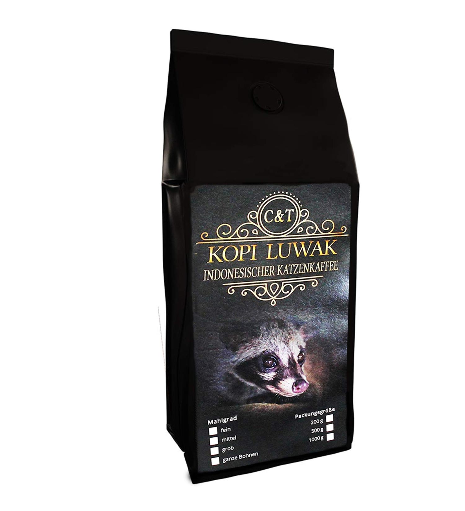 C&T Kopi Luwak 'Civit Coffee' Arabica 100g (Earth) | Premium Rare Coffee From Free-Living Brand Animals