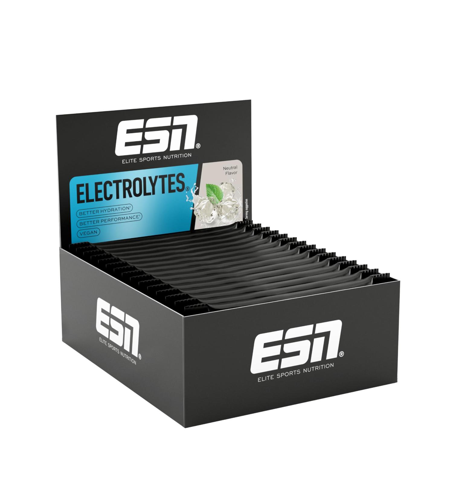 ESN Electrolytes Pro - Vegan Hydration & Performance 15x22.5g (337.5g) | Natural Tested Quality | Made in Germany - Buy Online on GoSupps.com