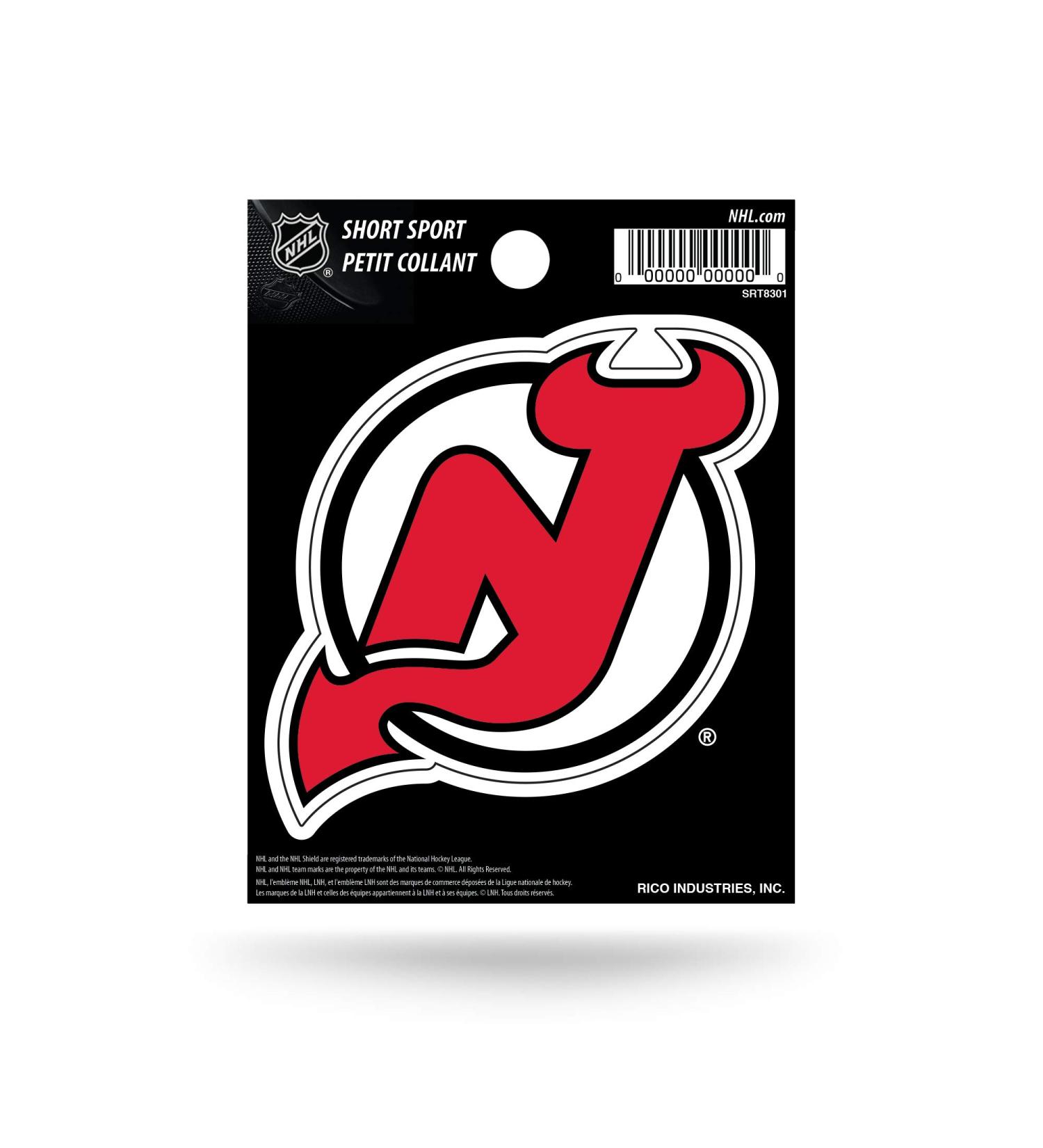 Rico NHL Short Sports Sticker - New Jersey Devils | Official Merchandise for Fans - Buy Online on GoSupps.com
