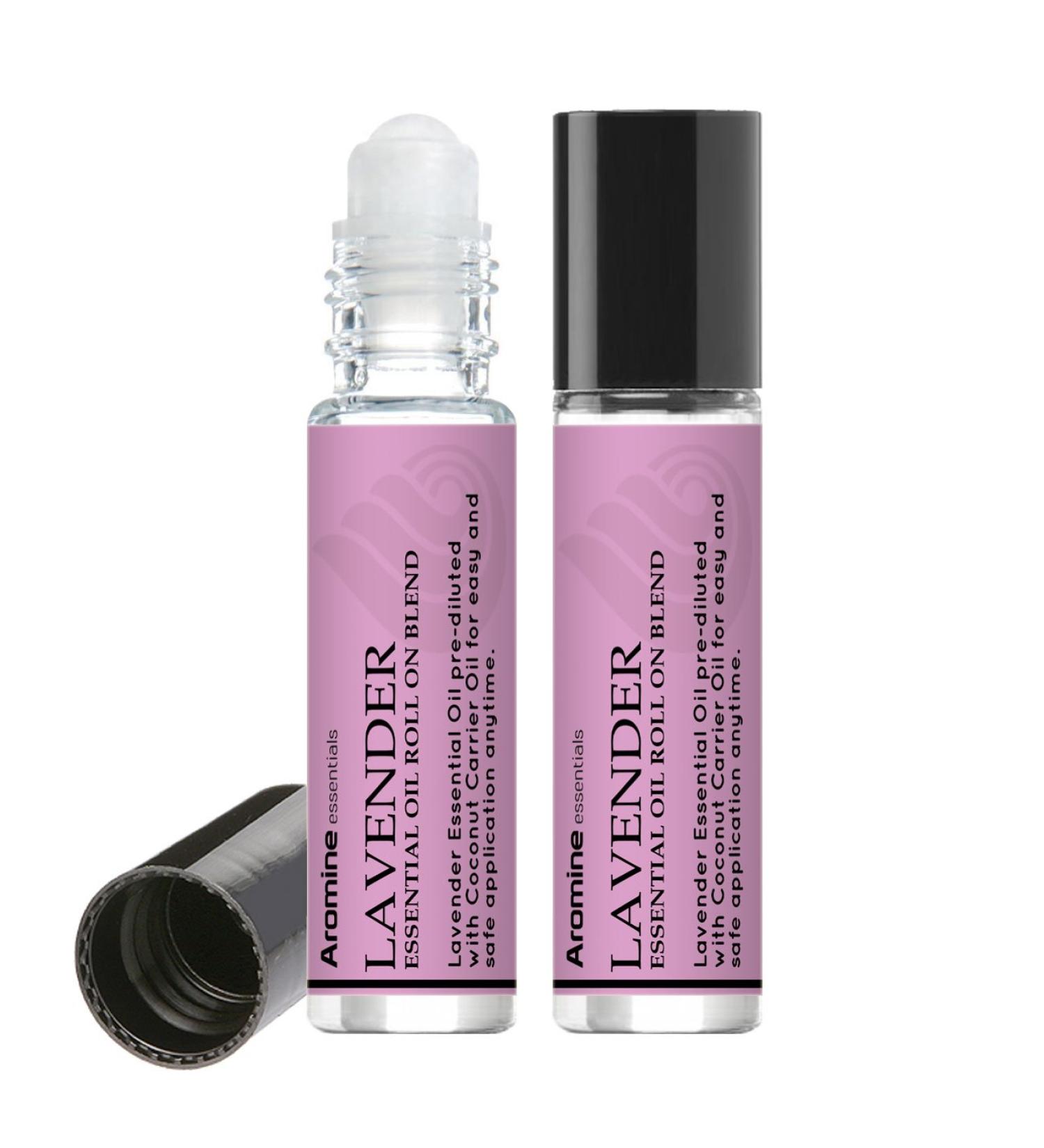 Lavender Essential Oil Roll On 10ml (Pack of 2) | Therapeutic Grade Aromatherapy Oil | Pre-Diluted & Premium Quality | Topical Ready | 0.34 Fl Oz - Buy Online on GoSupps.com