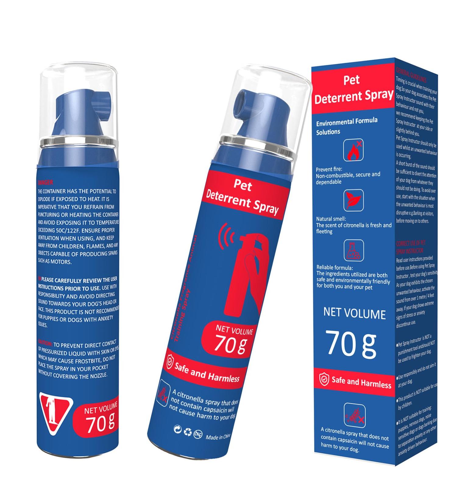 Dog Corrector Spray 70ml Spray Pet Instructor Dog Trainer Safe Humane & Effective Stop Barking Jumping Up Food Stealing Dog Fights & Attacks Help Stop Unnecessary Dog Behaviour (2 Pack) - Buy Online on GoSupps.com