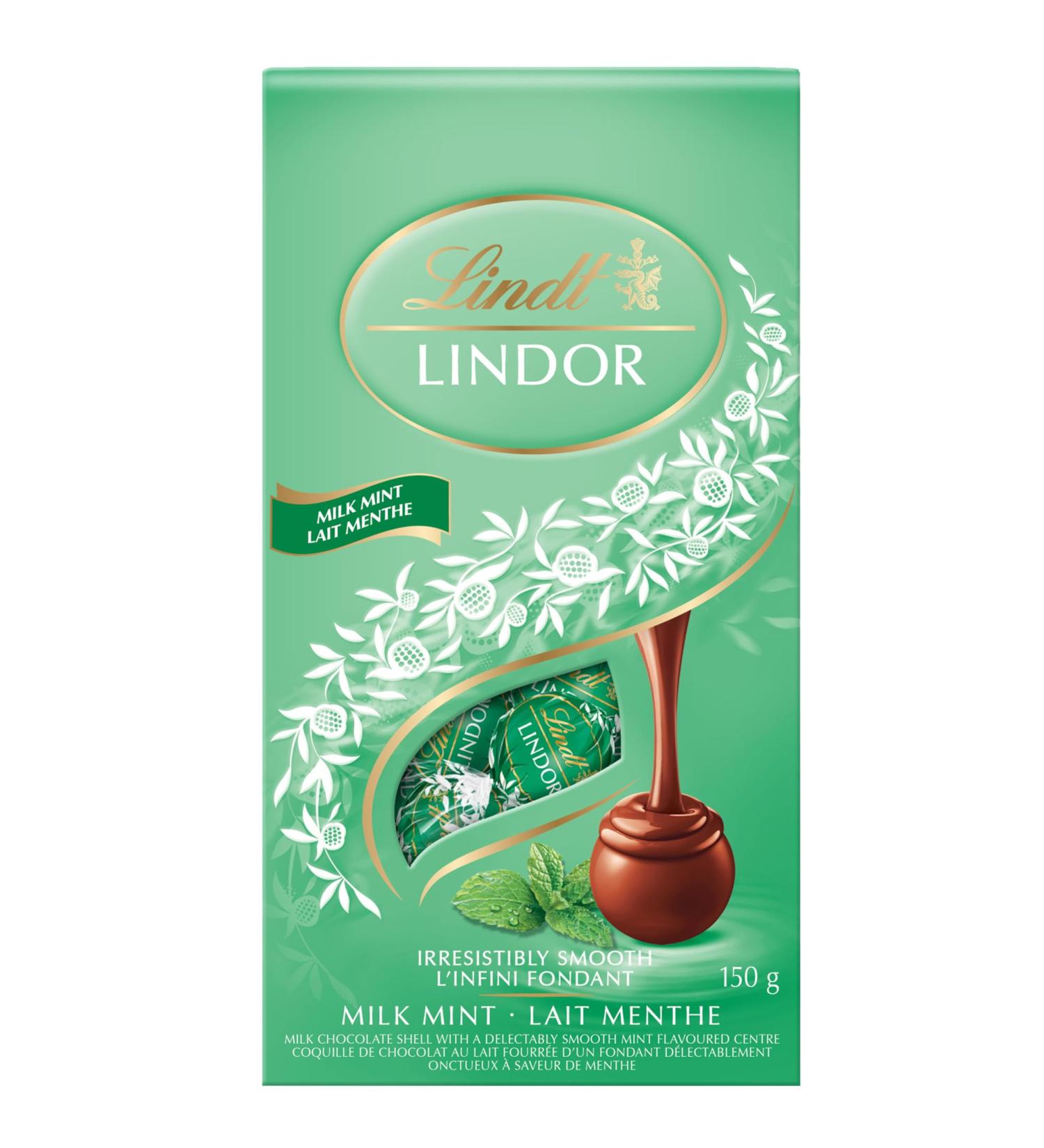 LINDT LINDOR Mint Milk Chocolate Truffles 150g Gram Bag Limited Edition Individually Wrapped Chocolate Christmas Chocolate Stocking Stuffer Mint Milk Chocolate 150 g (Pack of 1) - Buy Online on GoSupps.com