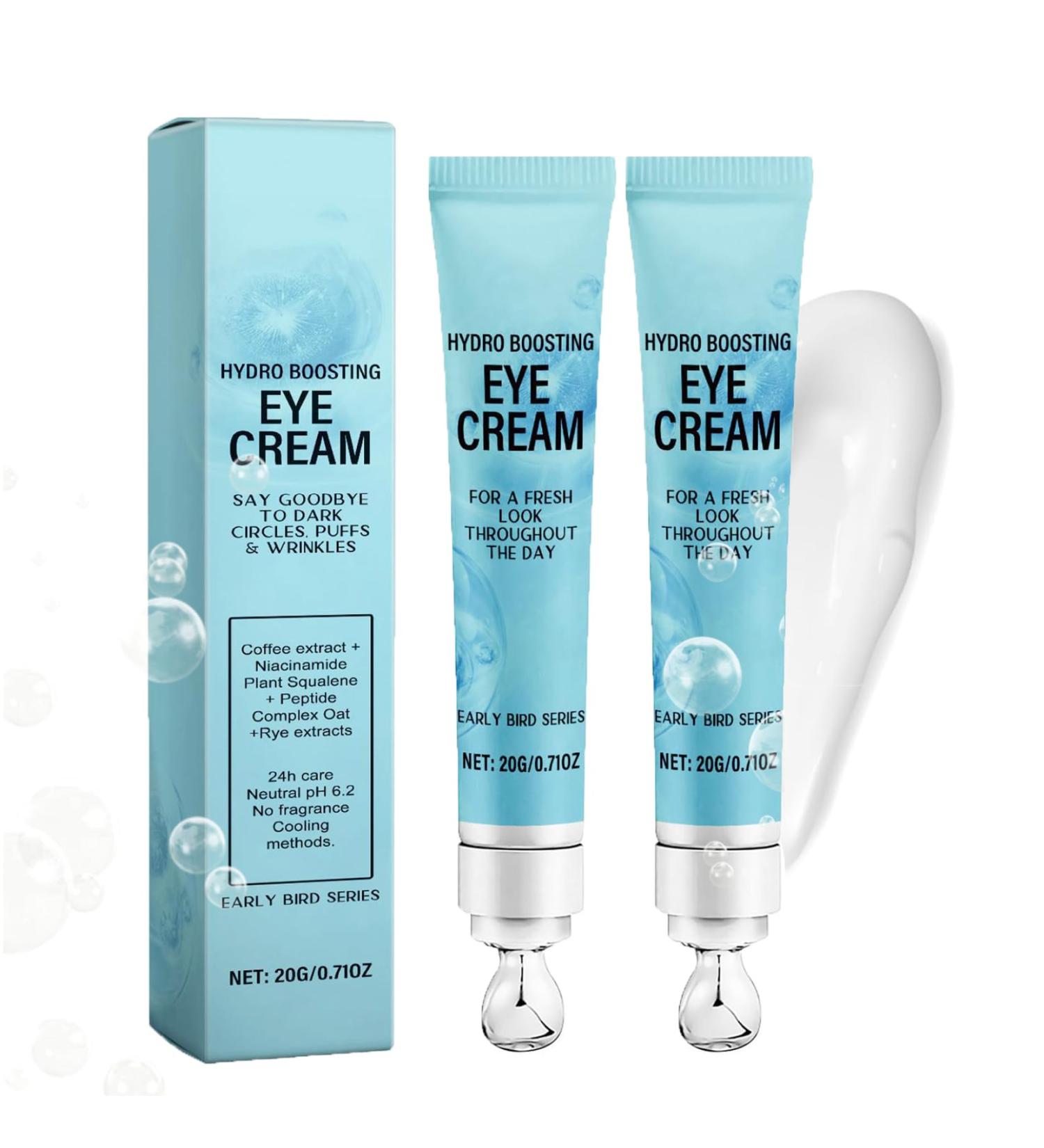 Under Eye Cream for Dark Circles and Puffiness - Caffeine Eye Cream Anti Aging Brightener With Niacinamide Peptide Complex Korean Skin Care Formula - Massage Zinc Roller - Puffy Eyes (2) - Buy Online on GoSupps.com
