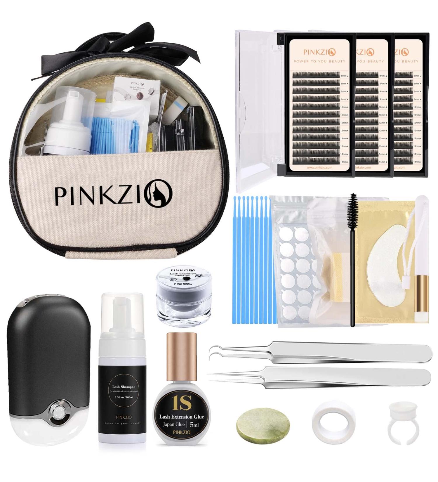 Professional 3D Faux Lash Extensions Kit - PINKZIO Eyelash Extension Supplies - Buy Online on GoSupps.com