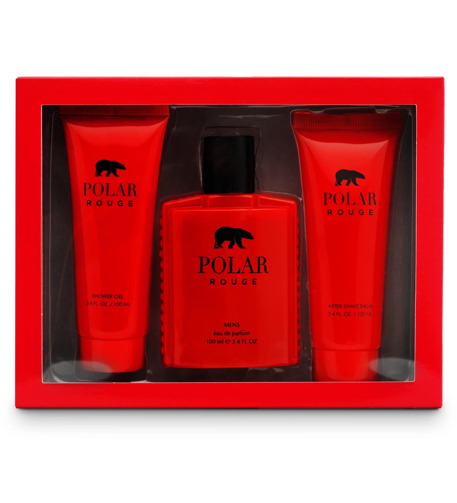 Mens Cologne Gift Set - INSPIRED by PL'S RED Cologne For Men - Ginger Clary Sage Rich Woods - Perfume After Shave Shower Gel - (3.4 fl oz / 100 ml each) - Buy Online on GoSupps.com