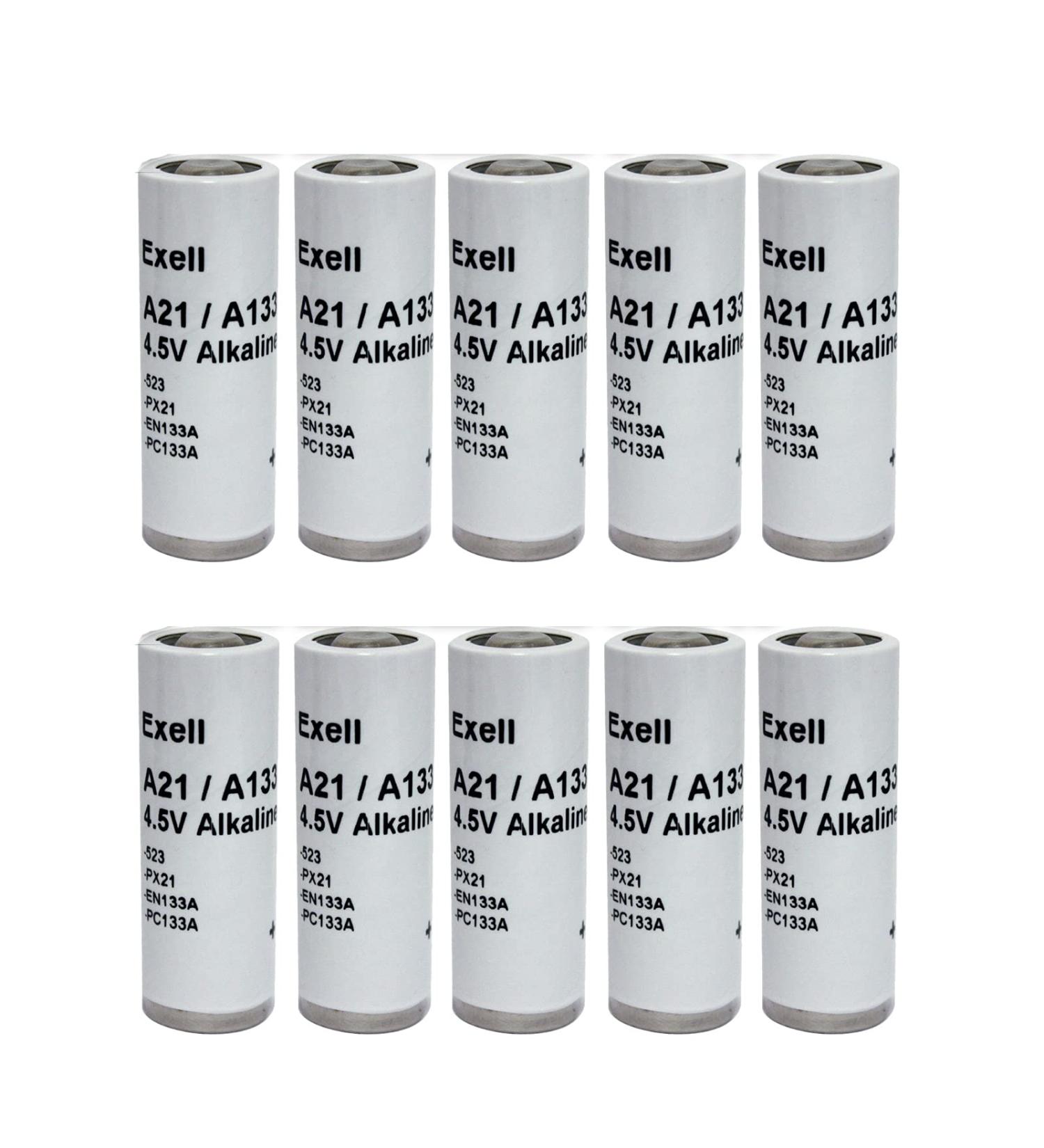 10pc Exell A21PX 4.5V Alkaline Batteries - Compatible with 523 EN133A PC133A PX21 1306AP - Fast International Shipping - Buy Online on GoSupps.com