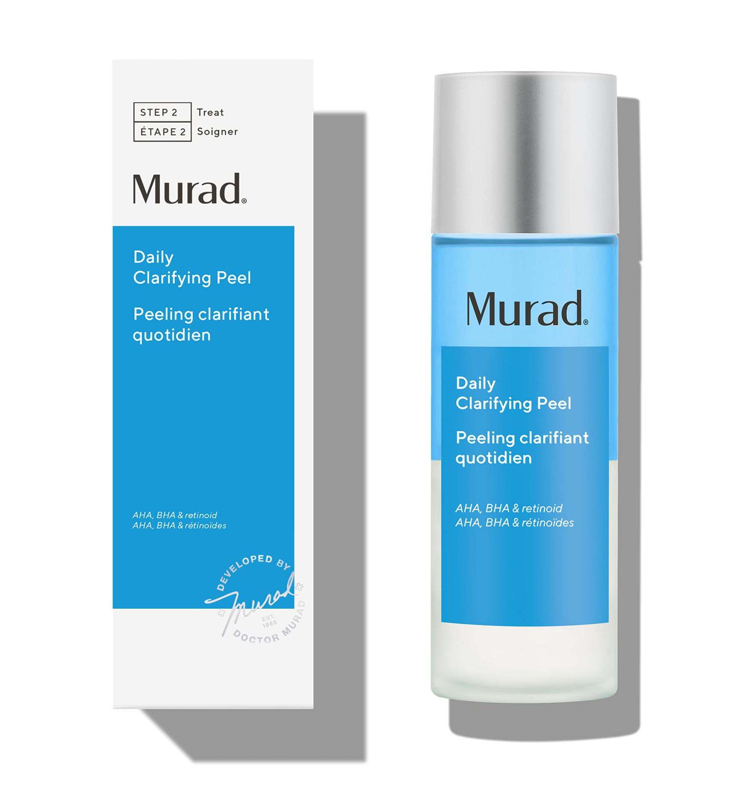 Murad Daily Clarifying Peel - Exfoliating Retinoid Solution with AHA/BHA for Face - 3.2 Fl Oz - Buy Online on GoSupps.com