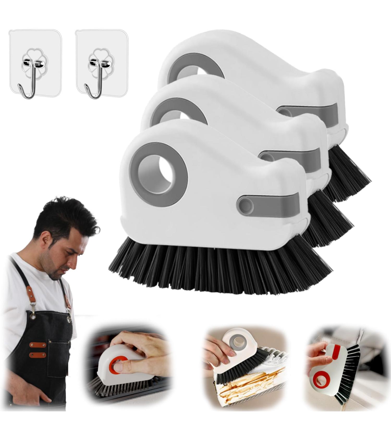 2 in 1 Groove Cleaning Brush Window Track Cleaning Tools New Window Track Deck Groove Cleaning Brush Hard Bristle Crevice Cleaning Brush for Sliding Door Track Window Sill (3pcs*b) - Buy Online on GoSupps.com