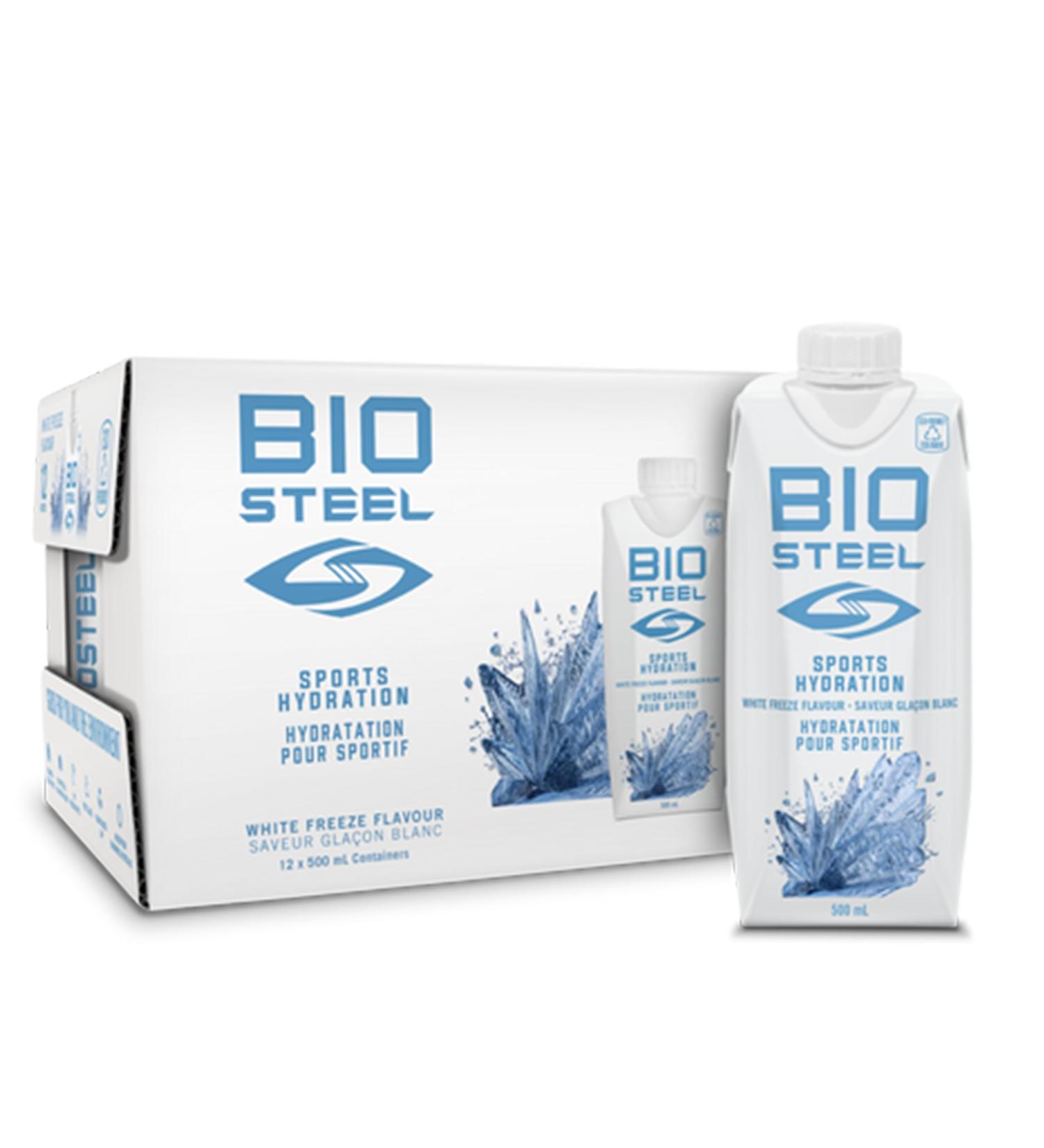 BioSteel Sports Drink Sugar-Free with Essential Electrolytes White Freeze 500ml 12-Pack - Buy Online on GoSupps.com