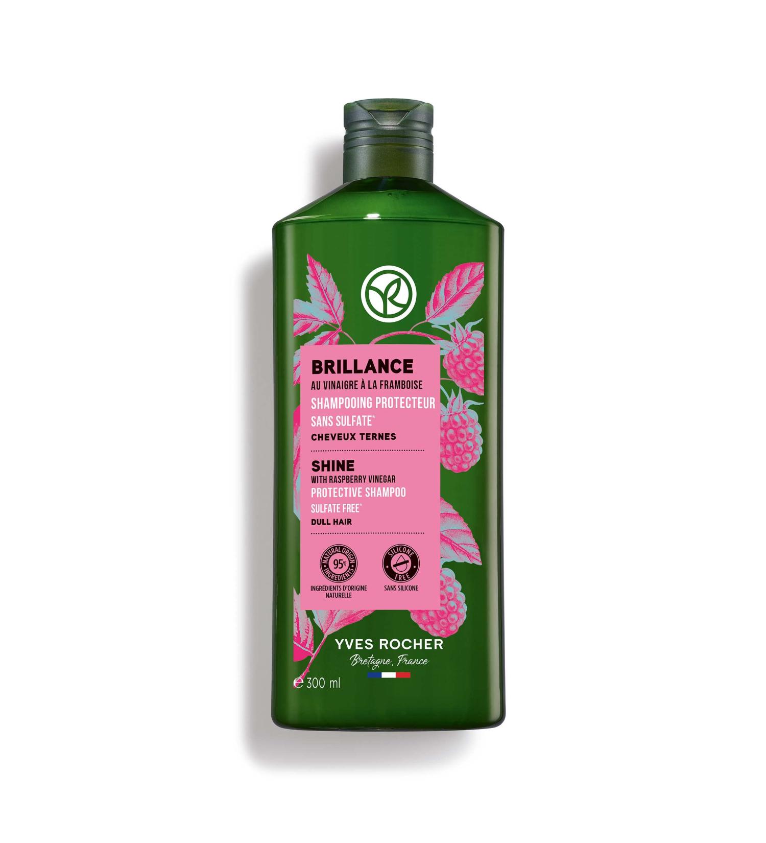  Yves Rocher Yves Rocher - Protective shampoo with raspberry vinegar - Coloured or dull hair - Colour protected sulphate and silicone-free 300 ml - Buy Online on GoSupps.com