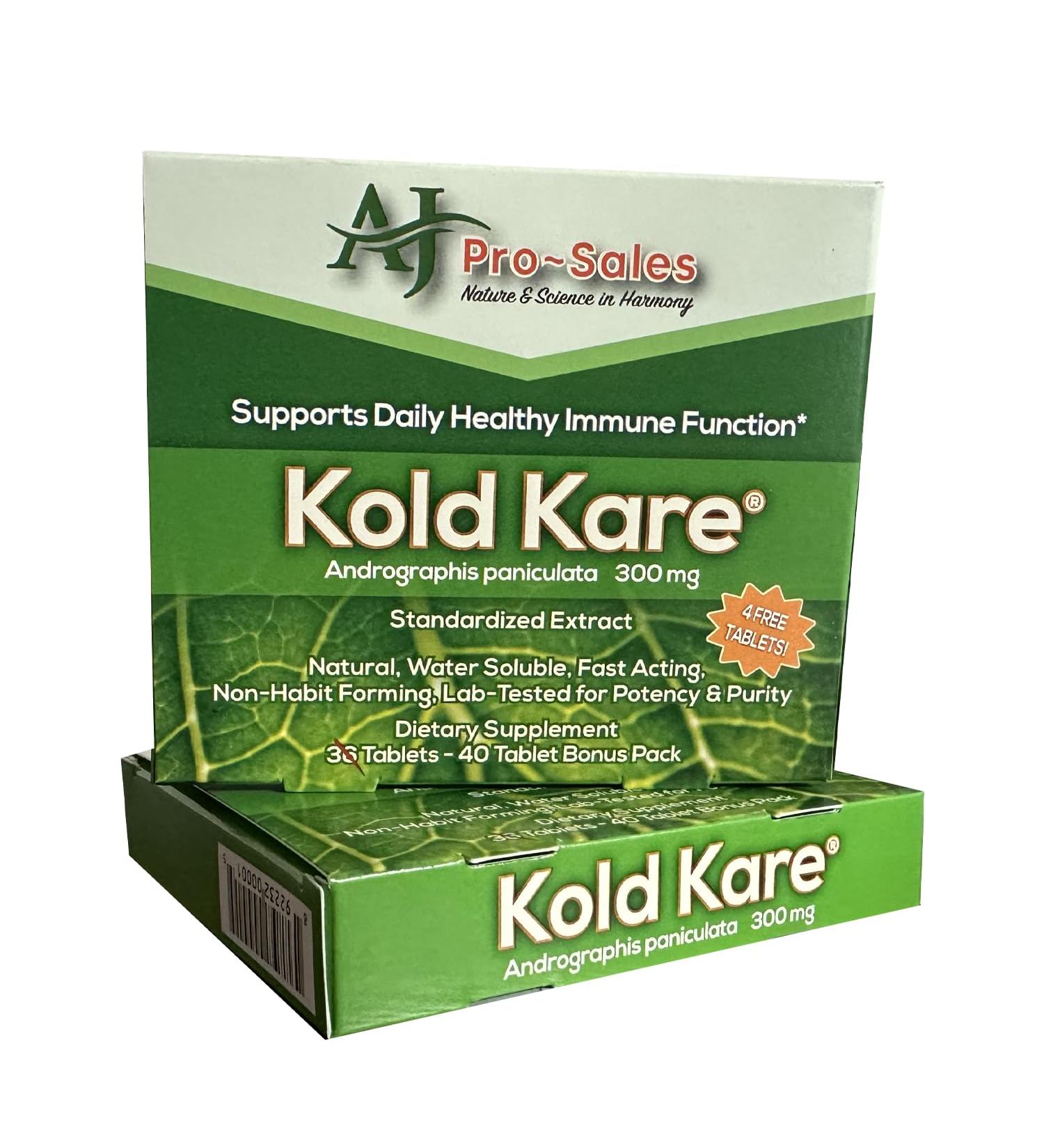 Kold Kare Daily Immune Health Function 40 Count Pack of 2 - Effective Against Cold Sinus Allergy Symptoms | Non-Habit Forming | No Side Effects - Buy Online on GoSupps.com